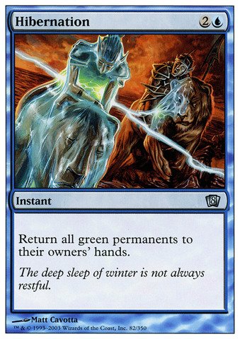 Magic: The Gathering - Hibernation Card - Eighth Edition - Perfect for MTG Deck Building & Strategy Games