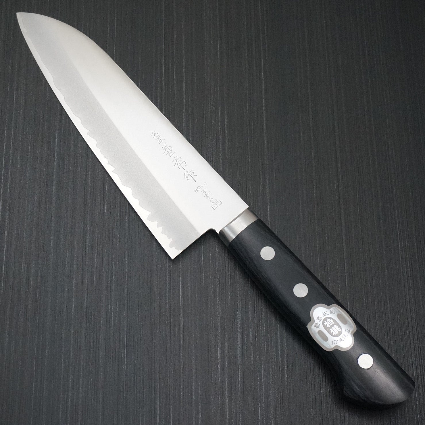 Kanetsune Seki DP VG10 Stainless Steel Santoku Knife 6.5 Inch (165mm) - Japanese Kitchen Knife for Slicing, Dicing & Mincing | Perfect for Home Chefs & Professional Cooking
