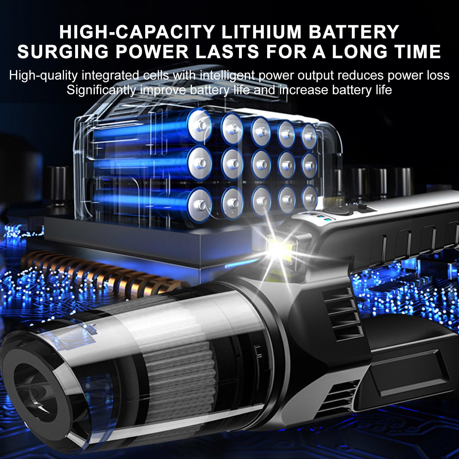 120W High Power Handheld Car Vacuum Cleaner - Wet & Dry with LED Light | Portable for Car, Home, Office & Pet Cleaning | Unclaimed Liquidation Pallets for Sale