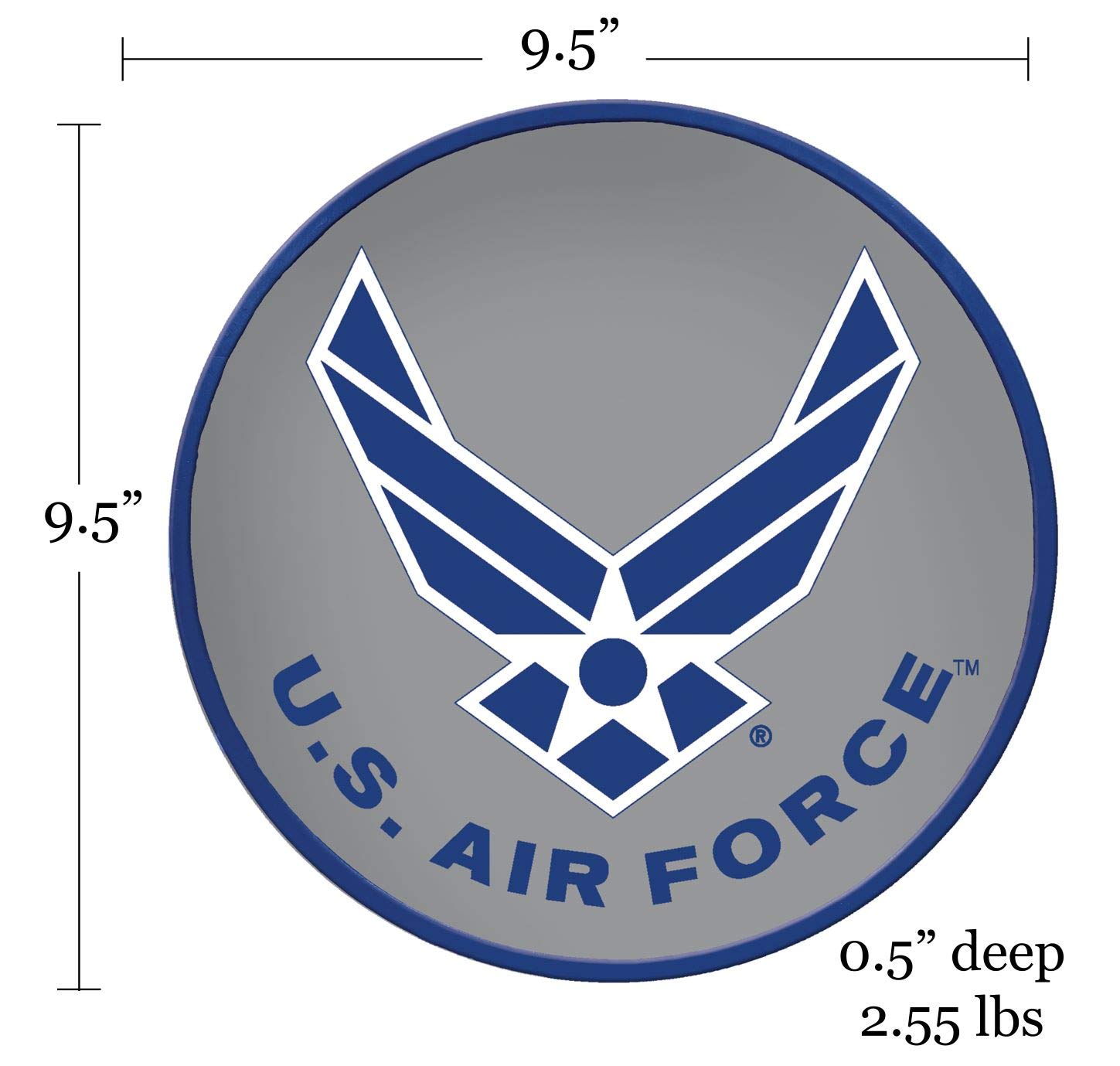 U.S. Air Force Garden Stepping Stone - Military Themed Outdoor Decor - Weather-Resistant Concrete Garden Pathway Marker for Patriotic Yard Landscaping