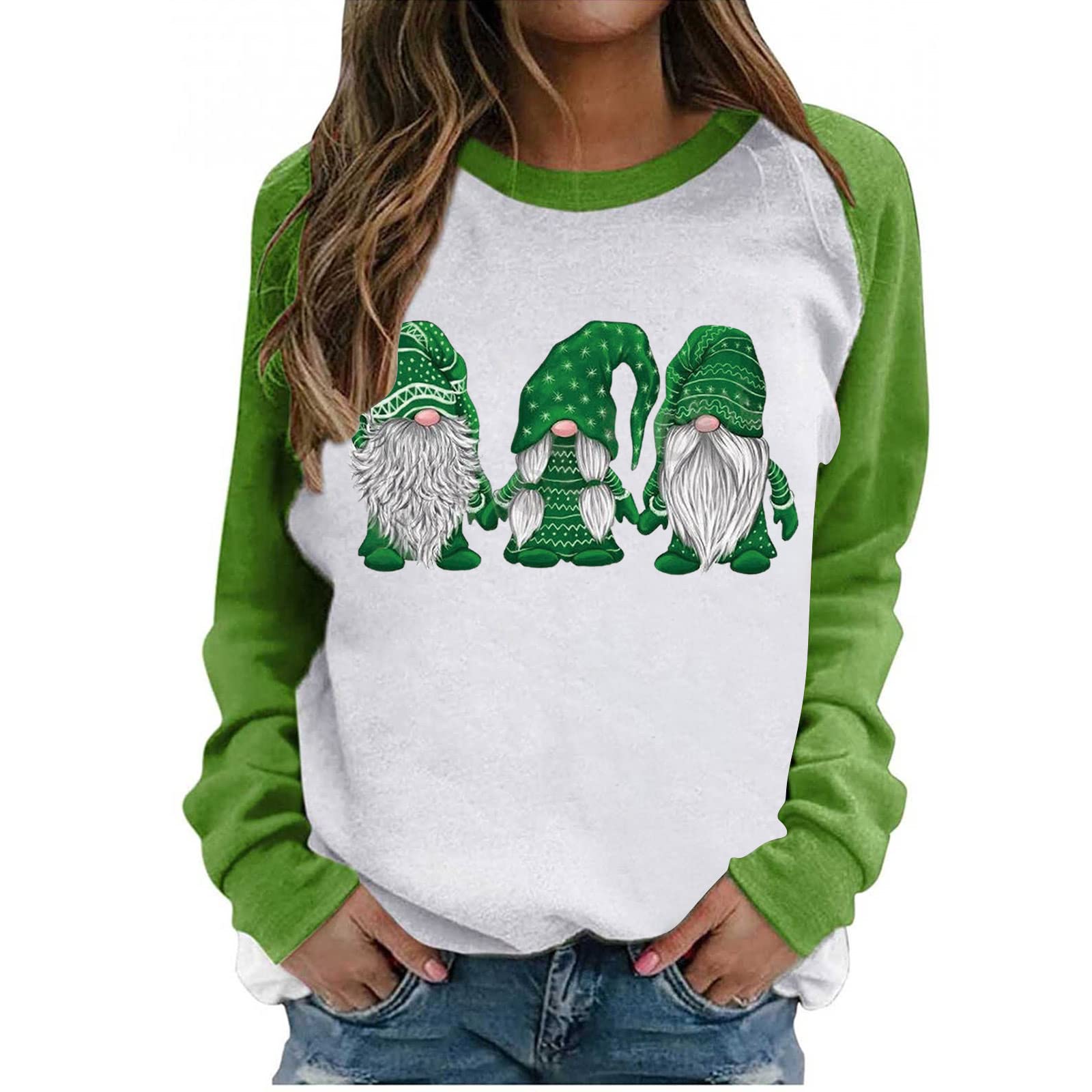 2022 Women's Long Sleeve T-Shirts - Casual Loose Fit Printed Blouses & Fashion Sweatshirts | Perfect for Everyday Wear, Layering & Outdoor Activities
