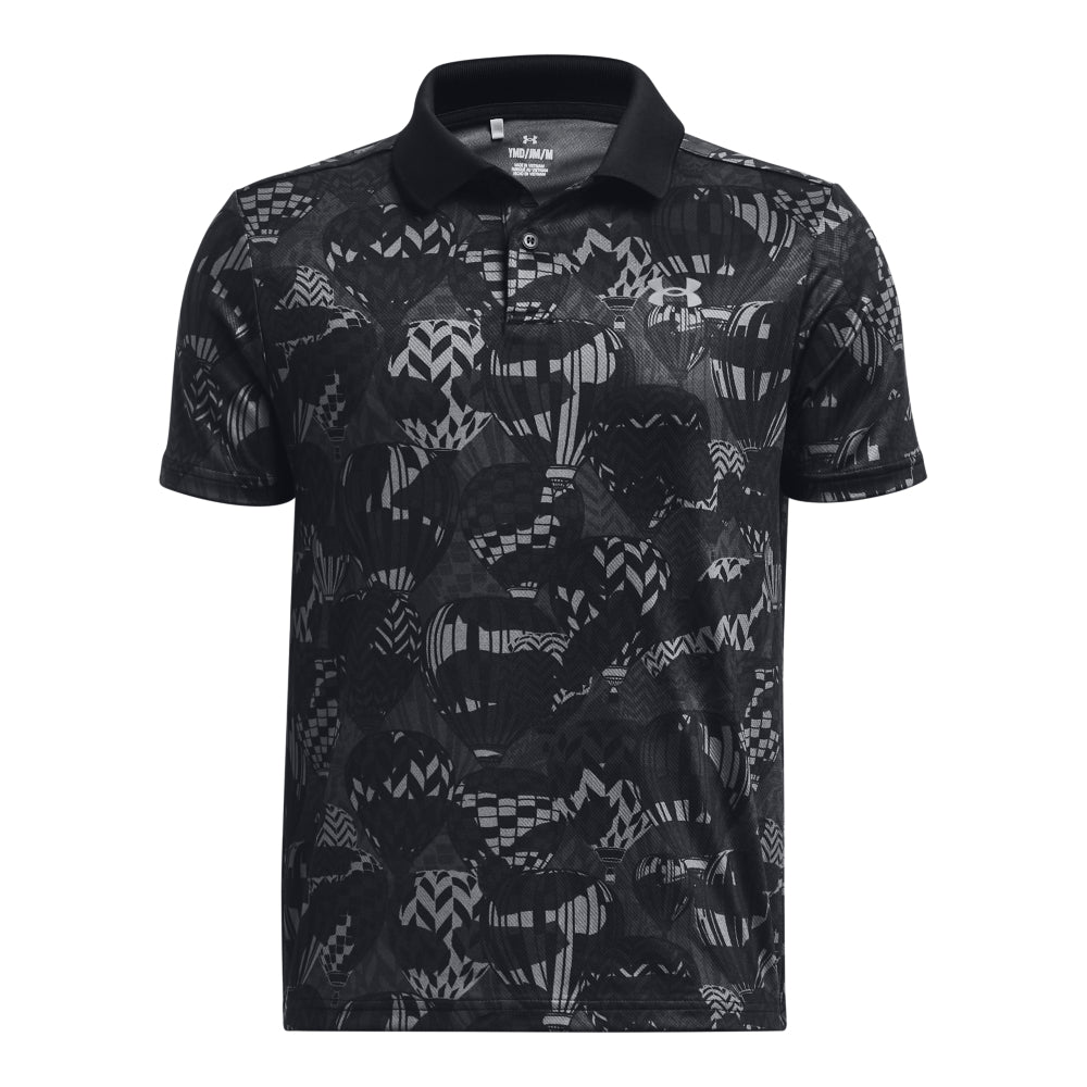 Under Armour Boys' Youth Matchplay Printed Polo Shirt - Moisture-Wicking & Breathable for Sports & Casual Wear