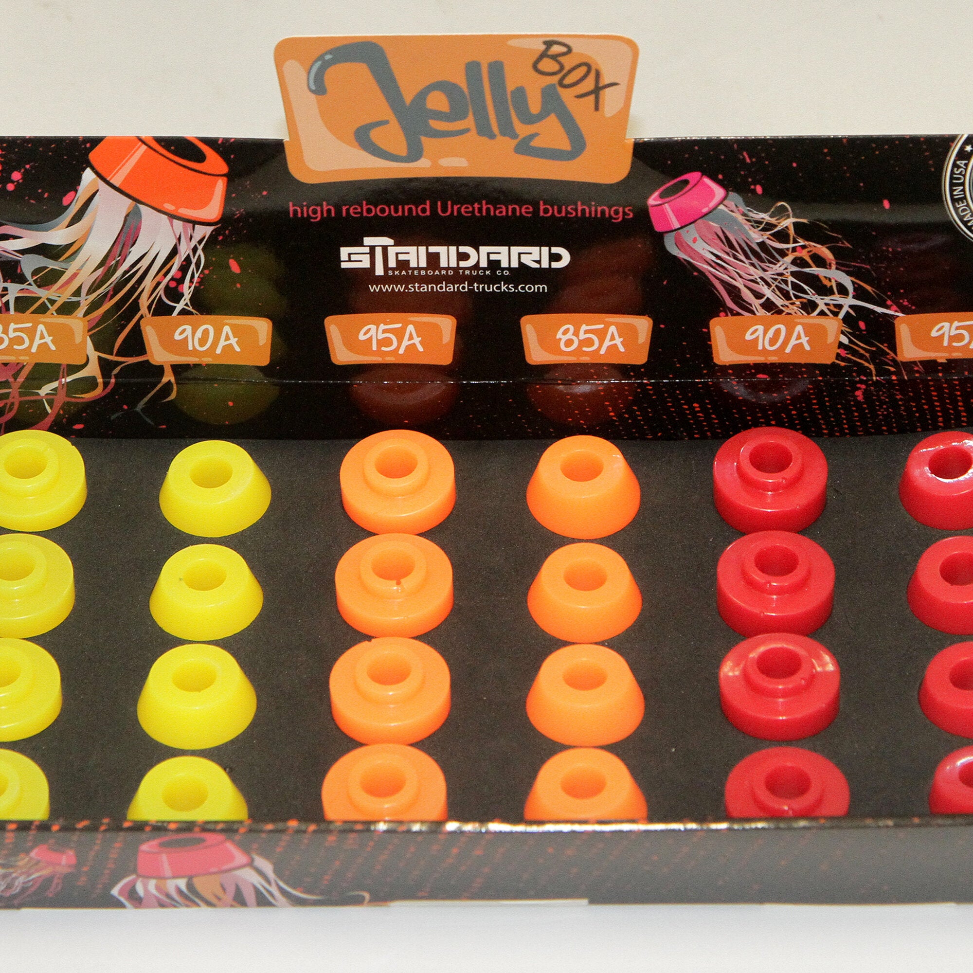 15mm Interlock Bushings for Skateboard Trucks - Durable & Smooth Ride - Perfect for Street Skating & Skateboard Display