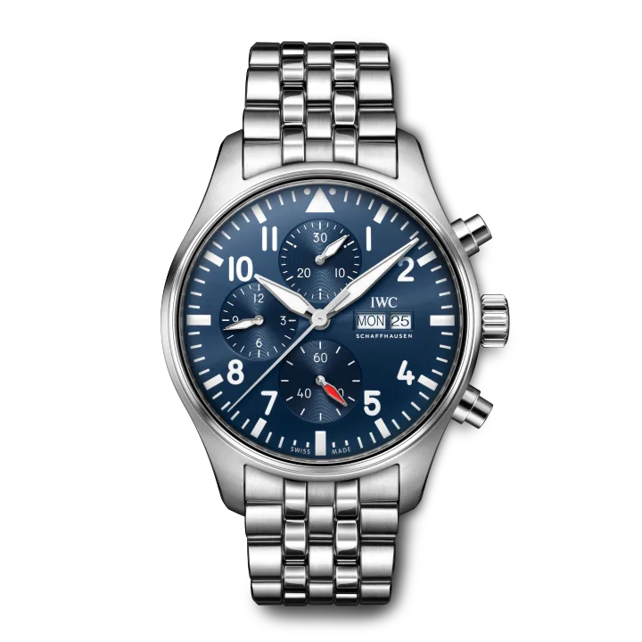 Premium Pilot's Watch Chronograph - Aviation-Inspired Men's Watch with Date & Tachymeter - Perfect for Pilots, Travelers & Watch Collectors