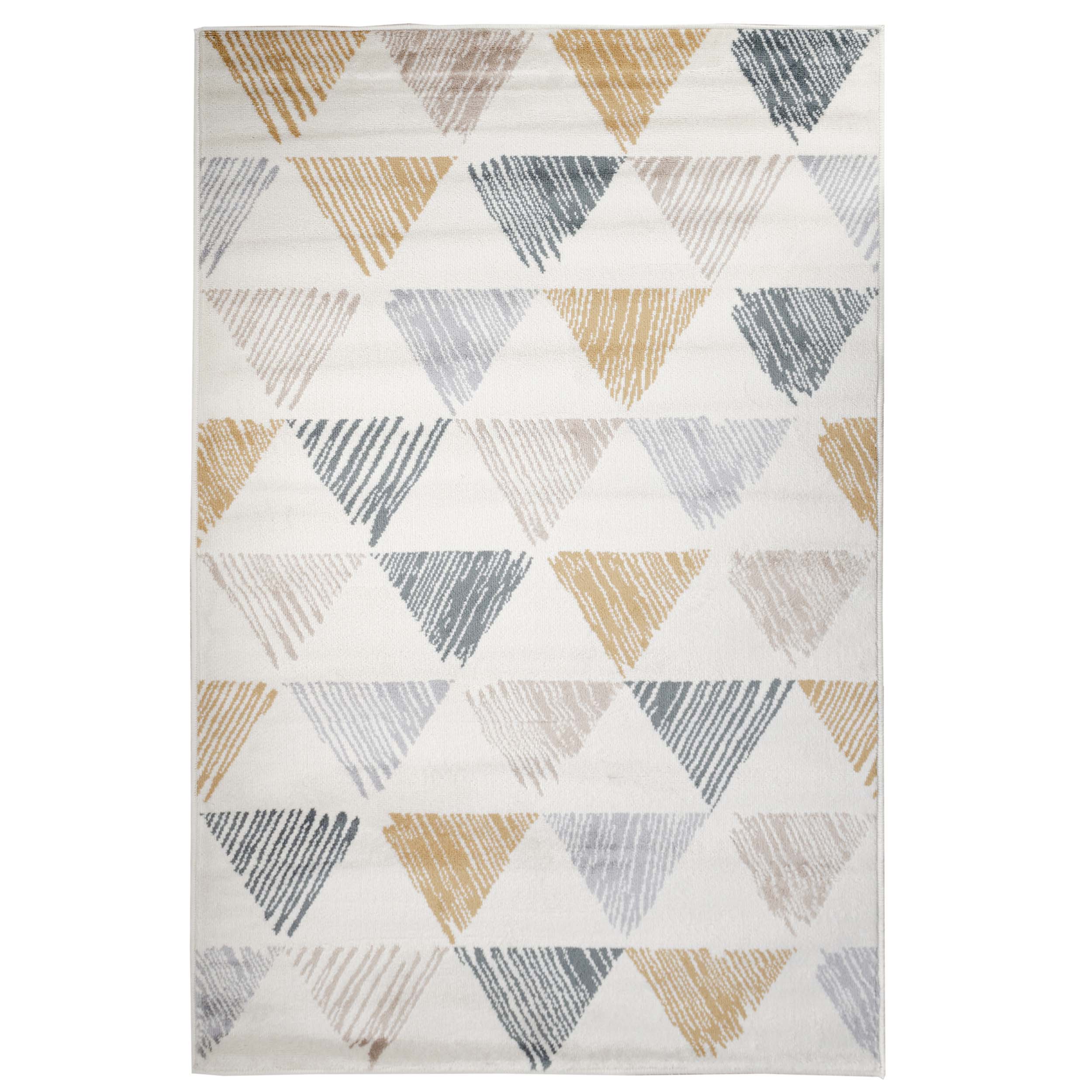 Adrija Modern Geometric Indoor Area Rug, Runner Rug & Door Mat - Non-Slip, Soft & Durable for Living Room, Bedroom, Hallway & Entryway Decor