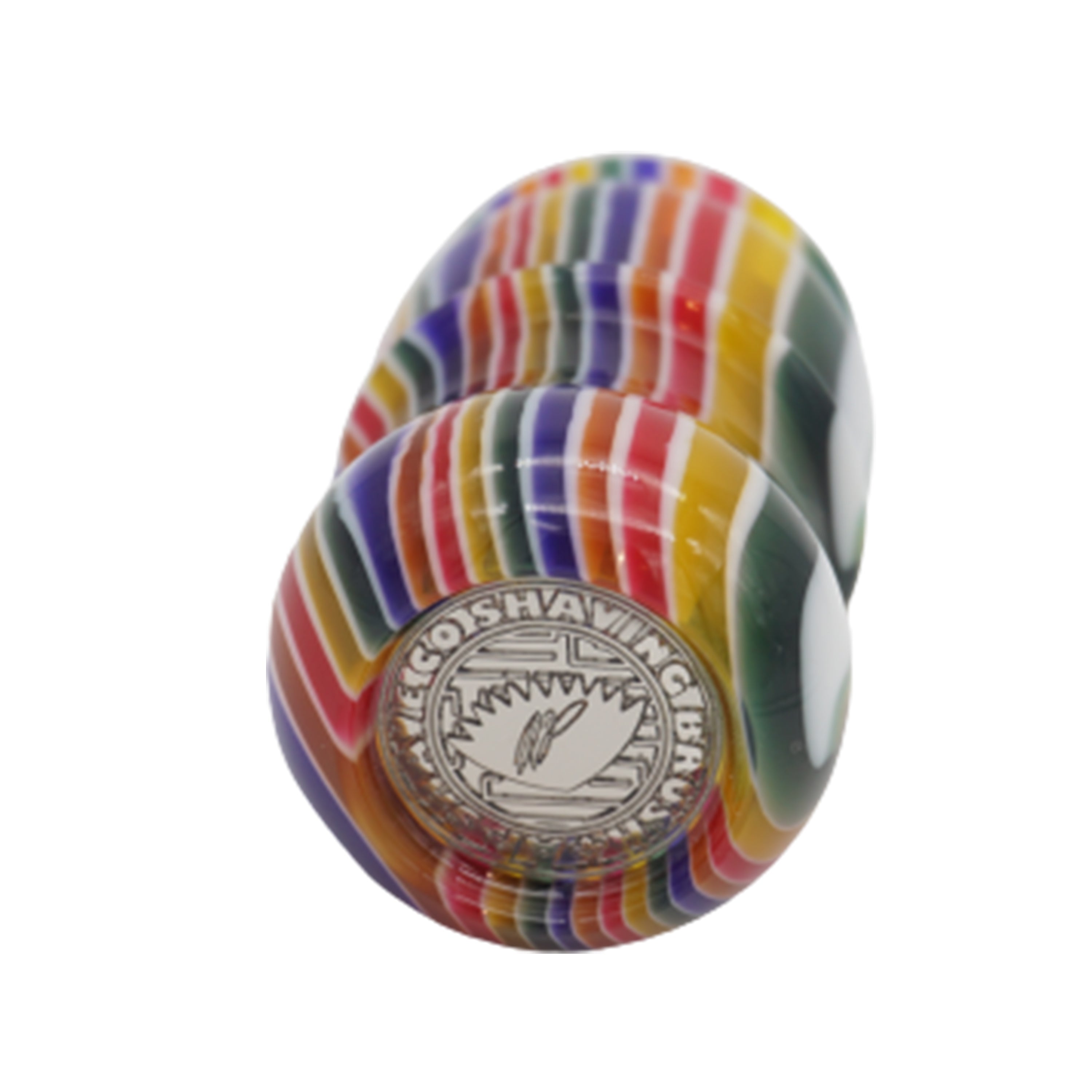 Handmade Candy Stripe Shaving Brush Handle - Fits 24mm & 26mm Knots | Premium Wet Shaving Accessory for Men's Grooming & Luxury Bathroom Decor