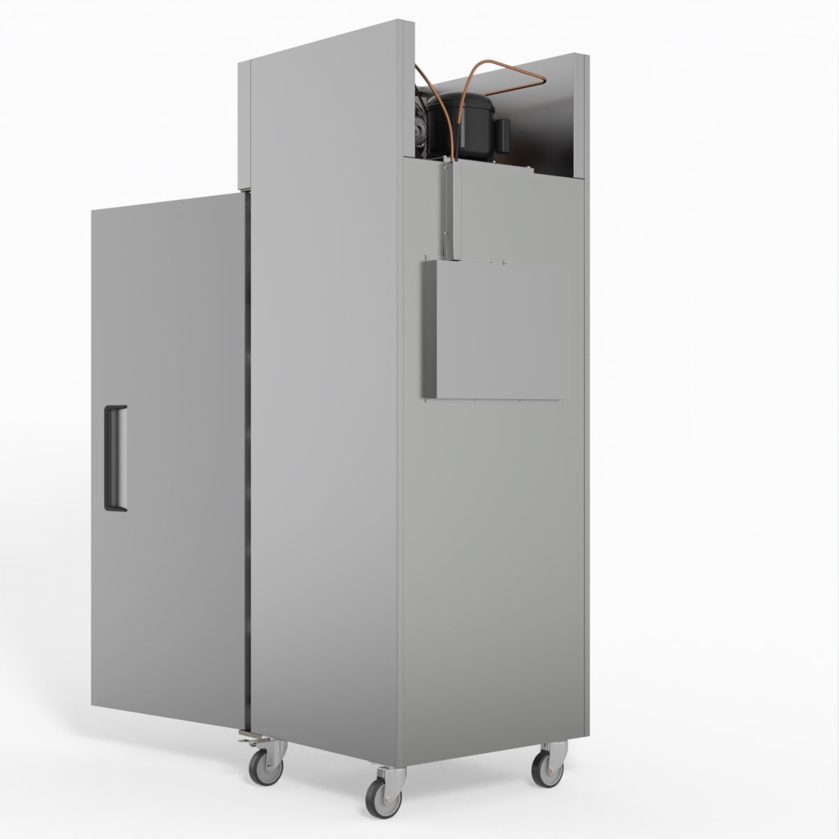 AG 429 Litre Stainless Steel Upright Freezer - Single Door Commercial Freezer GNX400BT for Restaurants, Grocery Stores & Home Use