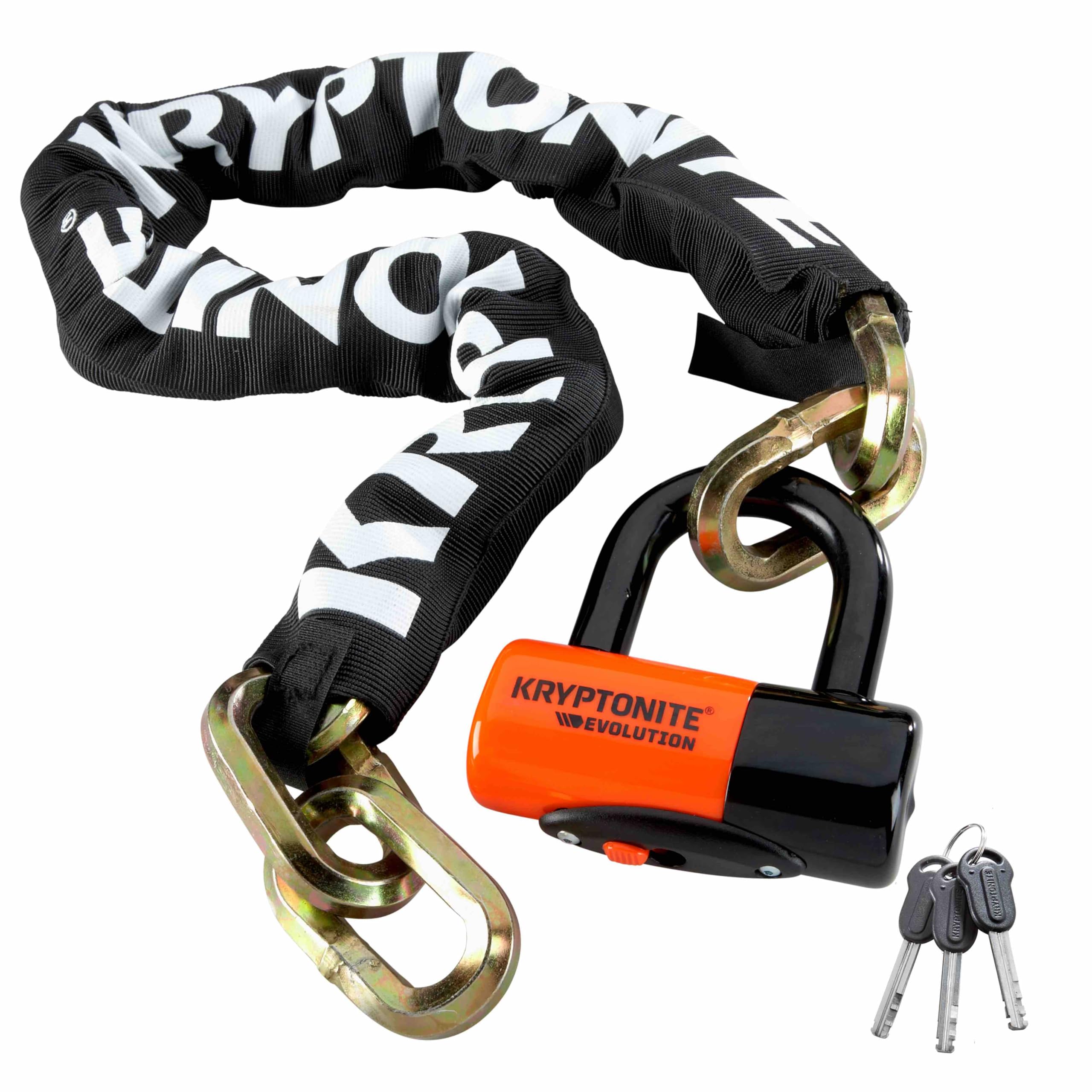 **Kryptonite New York 1210 Heavy Duty Bike Chain Lock – 3.25 Feet Anti-Theft Bicycle Lock with Evolution Disc Lock & Keys – Sold Secure Gold Rated for E-Bikes, Motorcycles, Scooters – Perfect for Urban Commuting & Outdoor Security**