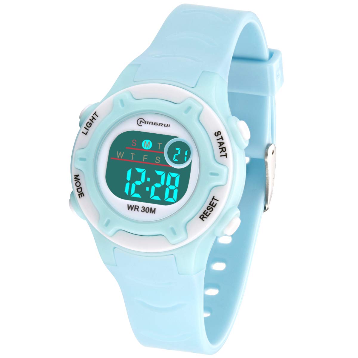 Waterproof Digital Watch for Kids - Boys & Girls Wrist Watch with Time, Date, Week Display, Backlight, Alarm, Stopwatch - Perfect for School, Sports, Swimming & Outdoor Activities