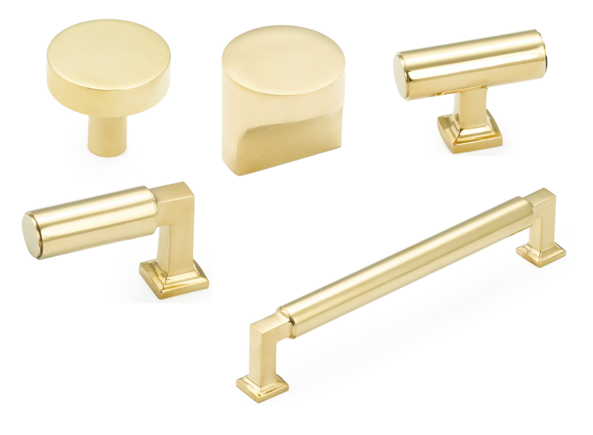 Premium Satin Brass Cabinet Knobs & Pulls - Vintage Style Drawer Handles for Kitchen & Bathroom Cabinets - Durable Cabinet Hardware for Home Renovation & Furniture Upgrade