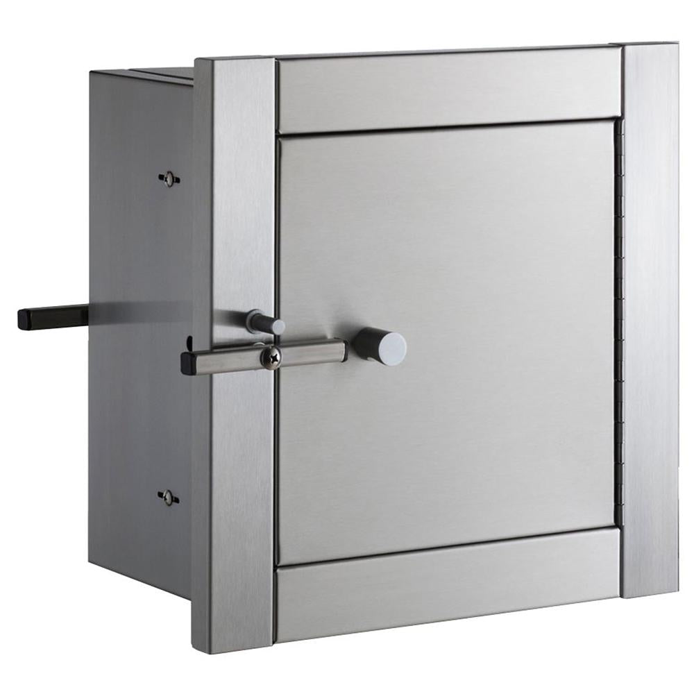 Bobrick B50516 Heavy Duty Recessed Satin Specimen Pass-Thru Cabinet - Secure Medical Sample Transfer for Hospitals & Labs