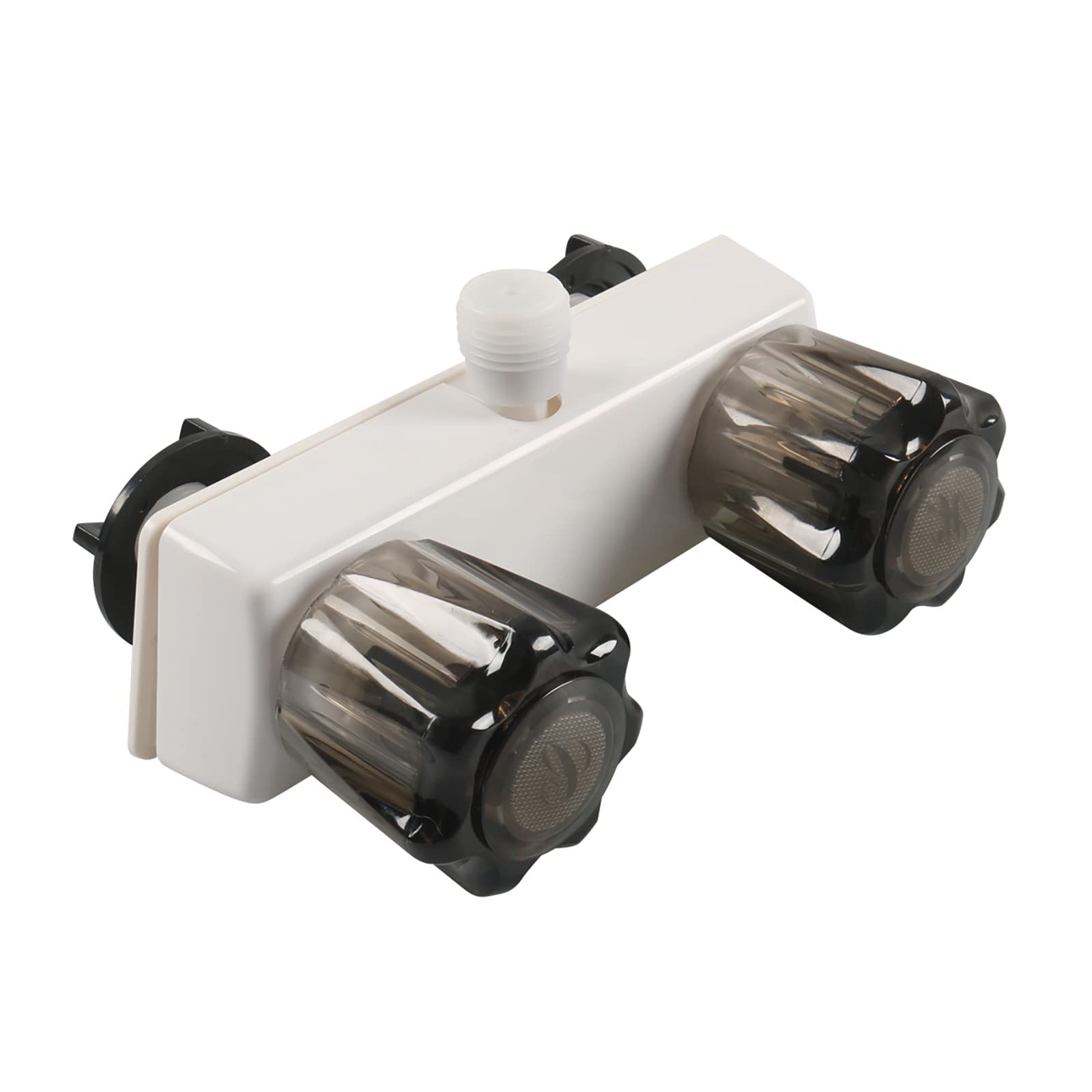 RV Shower Faucet Replacement - Double Knob RV Camper Shower Faucet Valve Diverter in White | Perfect for RV, Camper, Trailer & Motorhome Bathroom Upgrades