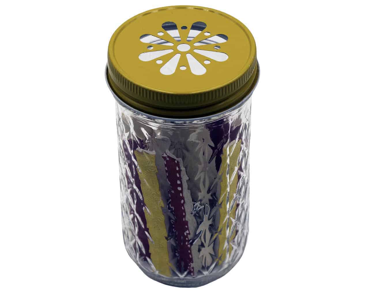 Daisy Lids for Regular Mouth Mason Jars - Airtight Canning Jar Lids with BPA-Free Plastic - Perfect for Food Storage, Pickling, and DIY Crafts