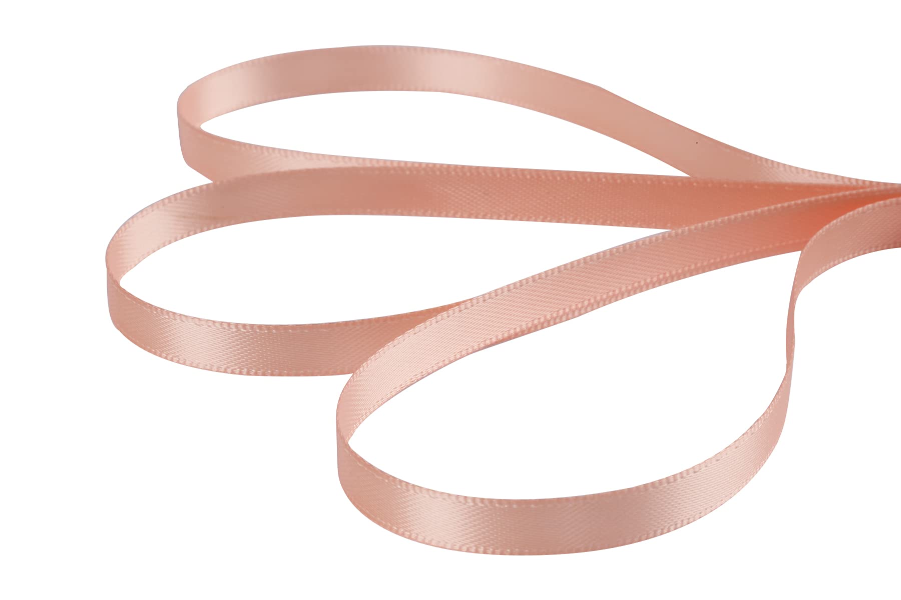 AVANAVA 1/4 Inch Double Face Satin Ribbon - 50 Yards Coral Pink (203) - Perfect for Gift Wrapping, DIY Crafts, Hair Bows, Wedding Decorations & Scrapbooking
