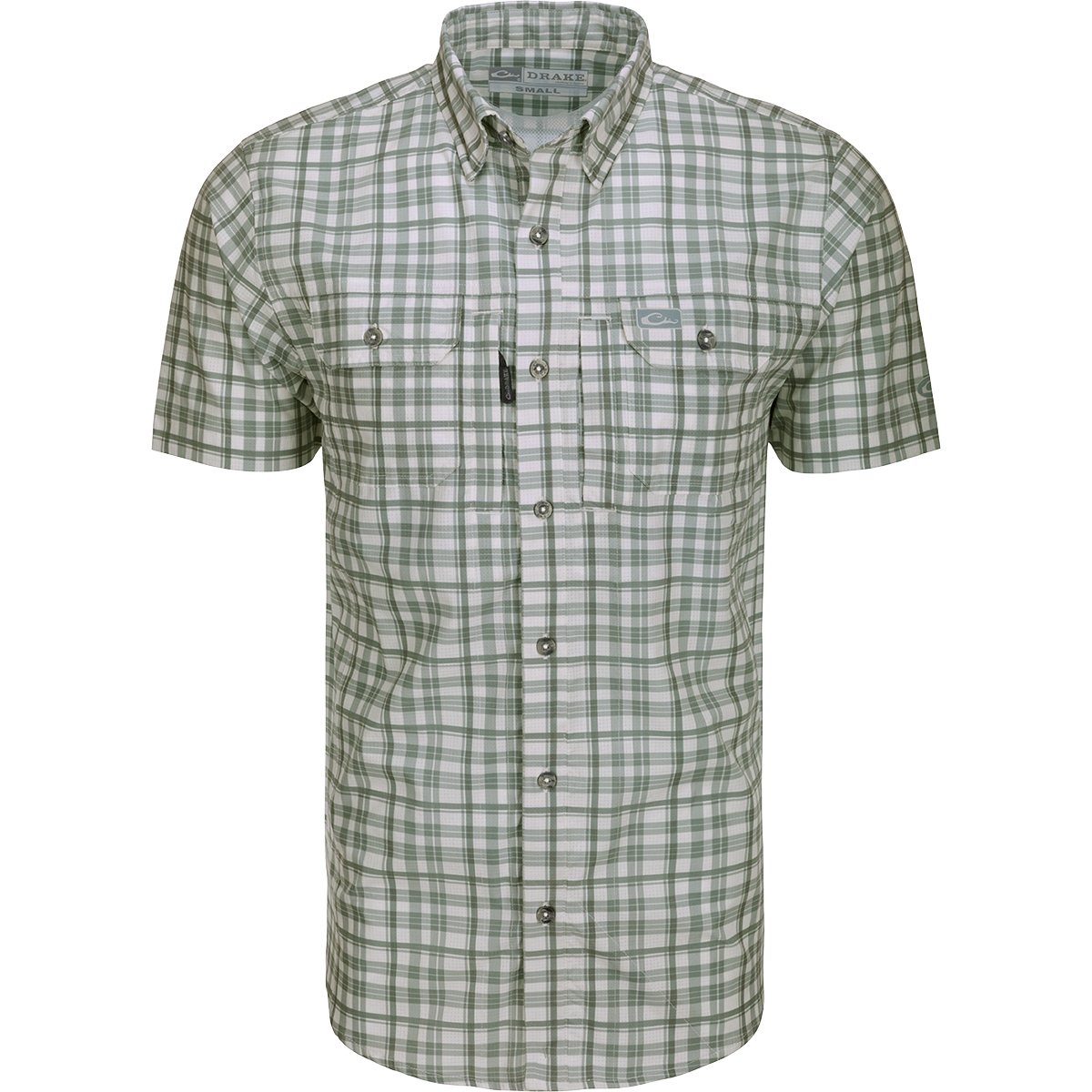 Hunter Creek Men's Plaid Short Sleeve Shirt - Casual Window Pane Checkered Button Down Top for Outdoor Activities, Work & Everyday Wear