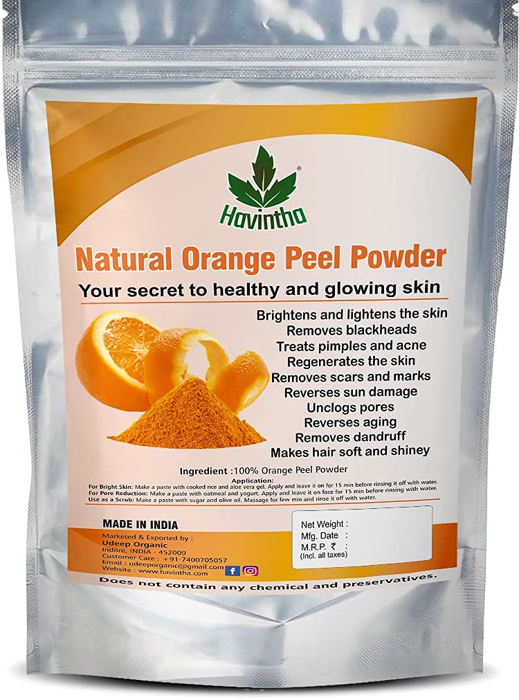 **Havintha Natural Face Pack Combo - Multani Mitti, Sandalwood, Orange Peel, Rose Petal & Amba Haldi Powder (50g Each) for Healthy, Glowing Skin - DIY Skincare & Spa Treatment at Home**