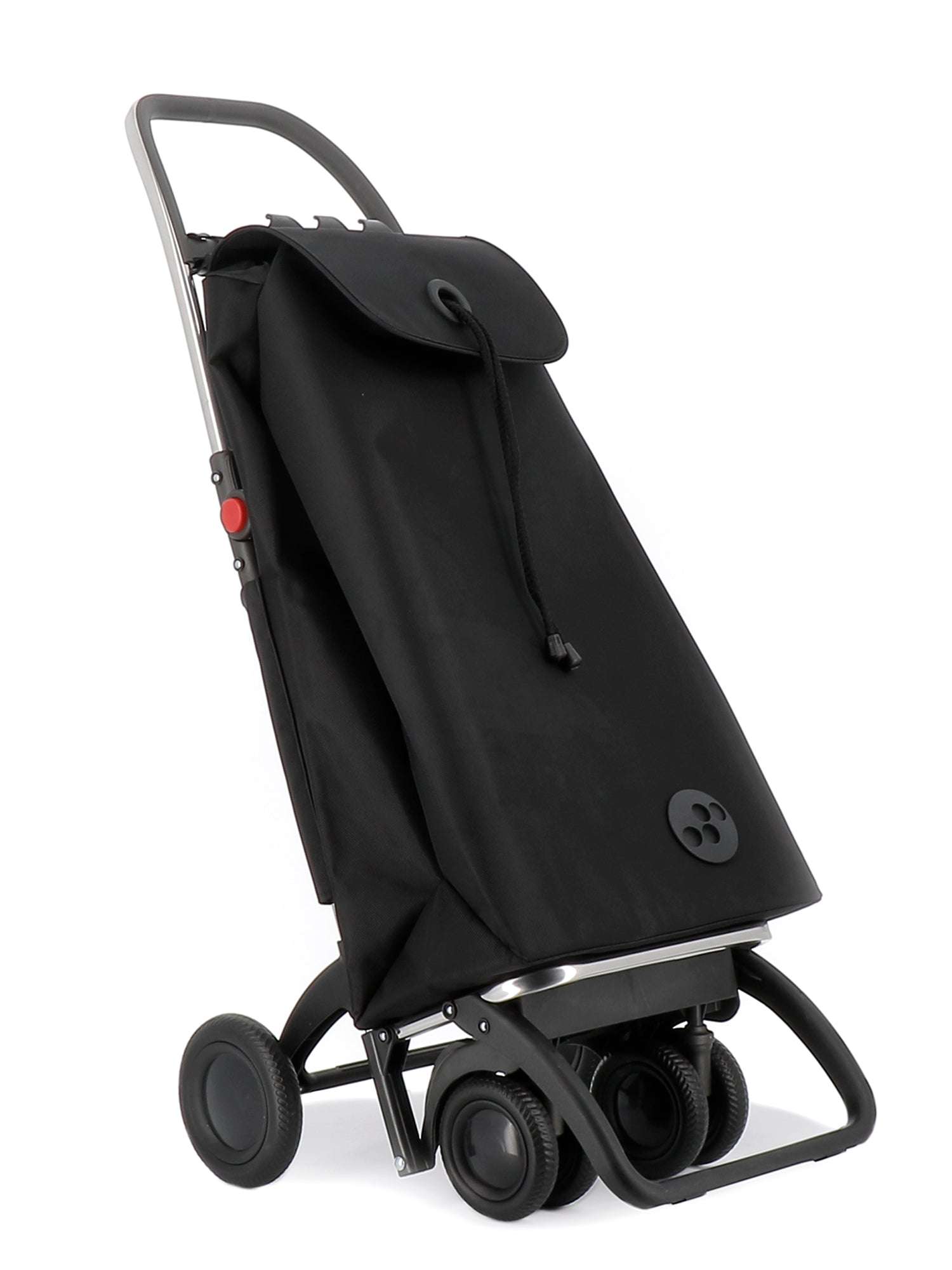 Rolser I Max MF 4 Wheel Foldable Shopping Cart with 2 Swivel Wheels - Lightweight Grocery Trolley for Supermarket, Shopping Mall & Outdoor Market Use