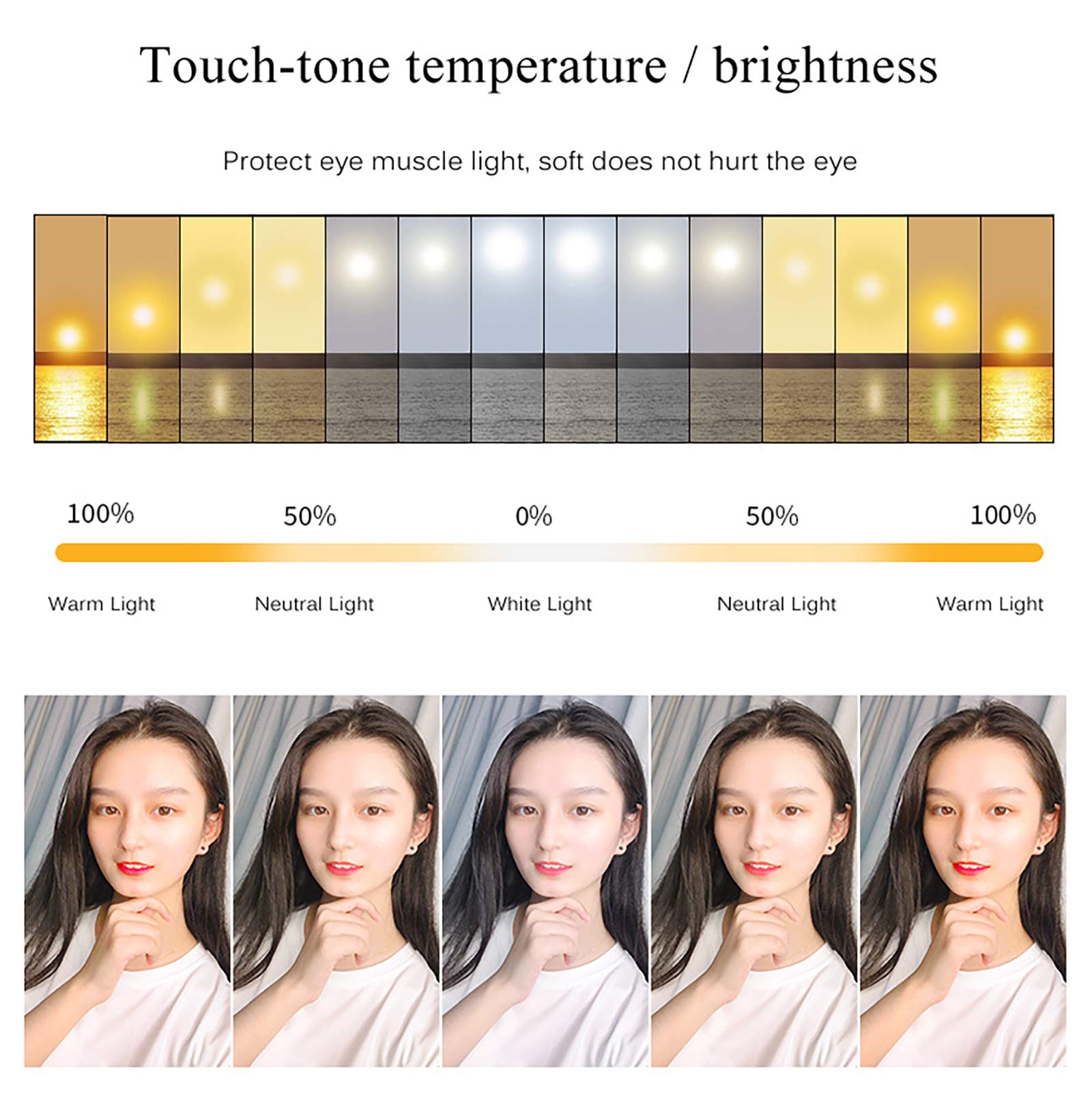 ZXCVASDF 10-inch RGB Ring Light with 15 Color Options - Adjustable Tripod Stand & Phone Holder Included - Dimmable LED Circle Light for Makeup, Live Streaming, YouTube Videos, TikTok Content Creation, and Photography