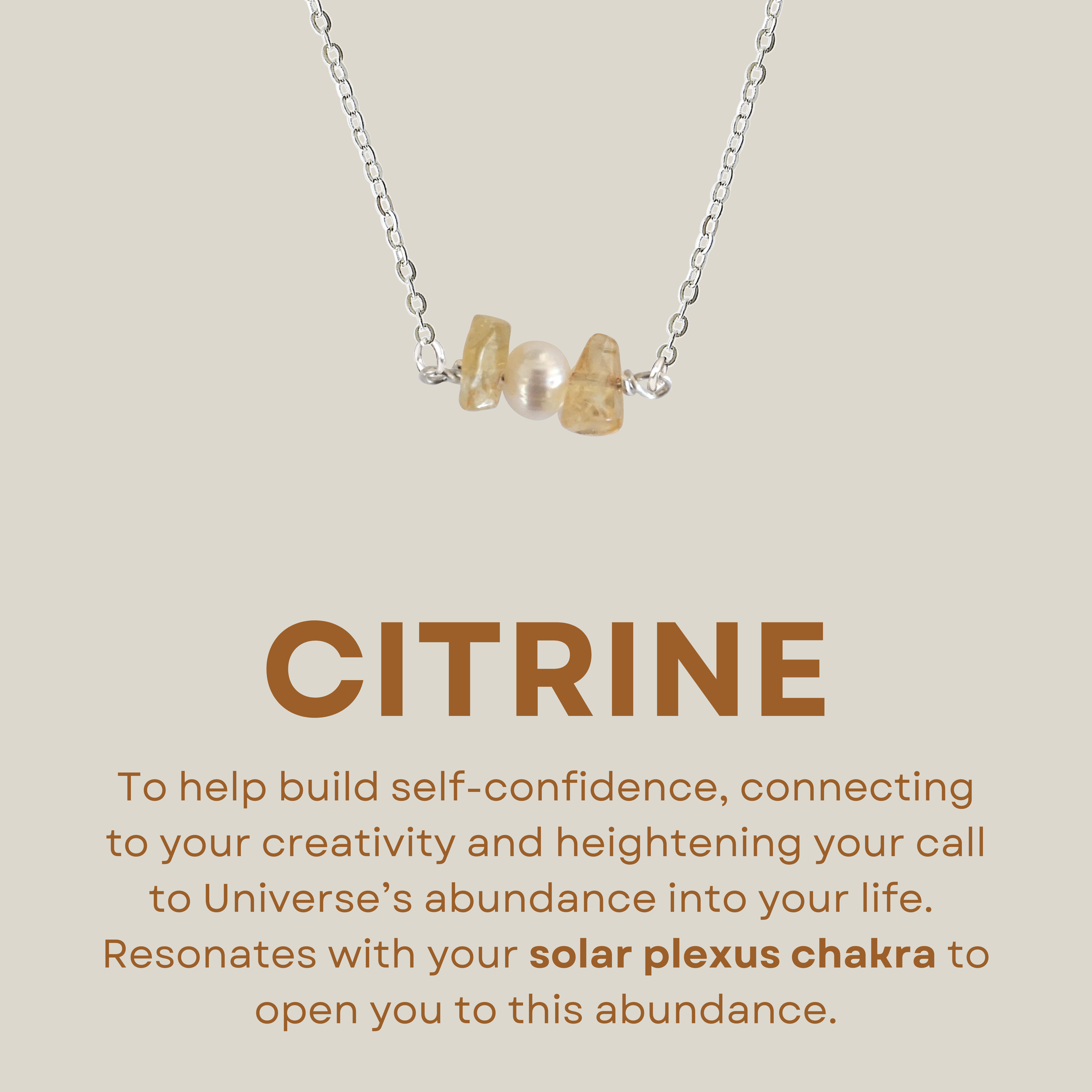 Natural Citrine & Pearl Charm Necklace | Elegant Jewelry for Women | Perfect Gift for Birthday, Anniversary & Special Occasions