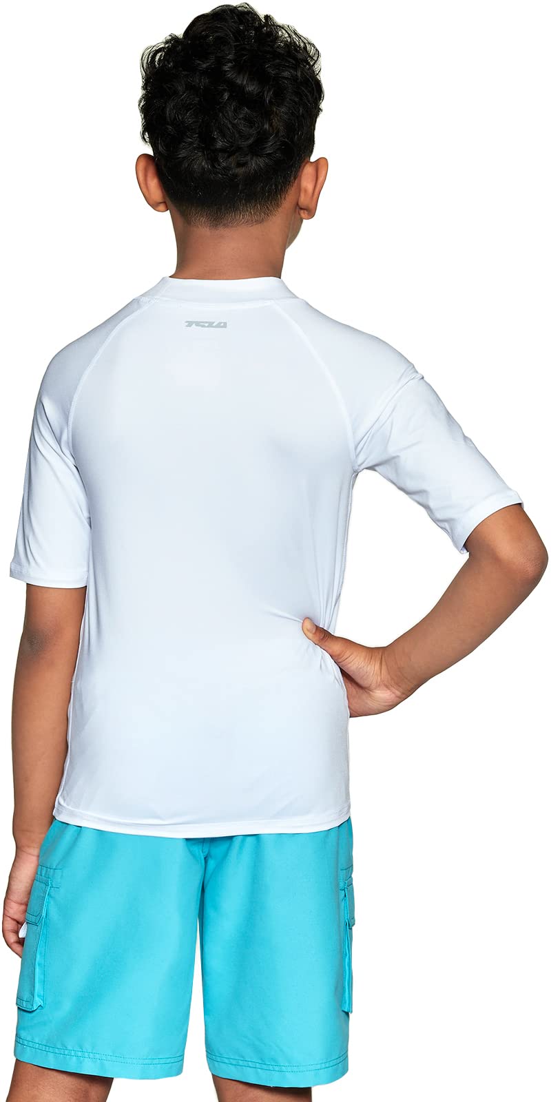TSLA UPF 50+ Kids Sun Protection Rash Guard Shirt - Short Sleeve UV Swim Top for Boys & Girls - Lightweight Quick-Dry Surf & Swimwear for Beach, Pool & Water Sports