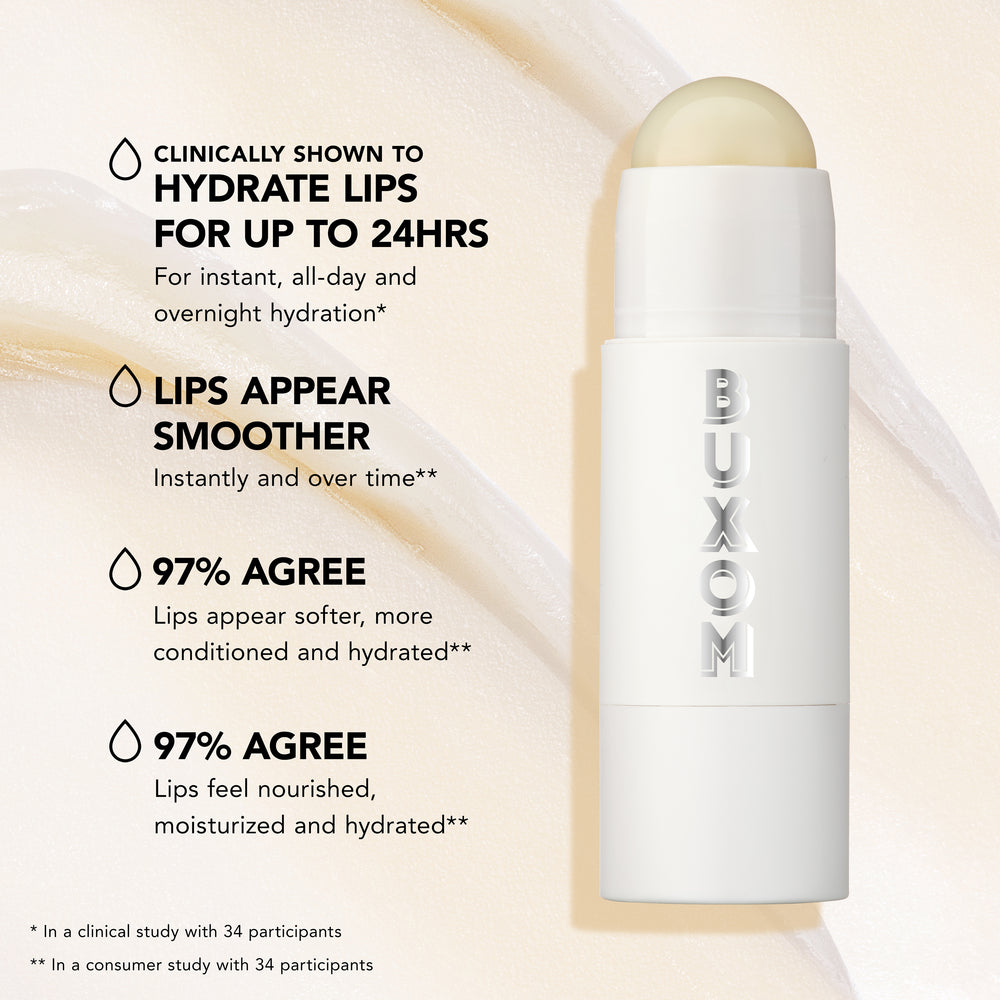 Buxom Power Full Plump & Repair Lip Butter - Hydrating Lip Treatment for Smooth, Plump Lips | Perfect for Daily Moisture & Night Repair