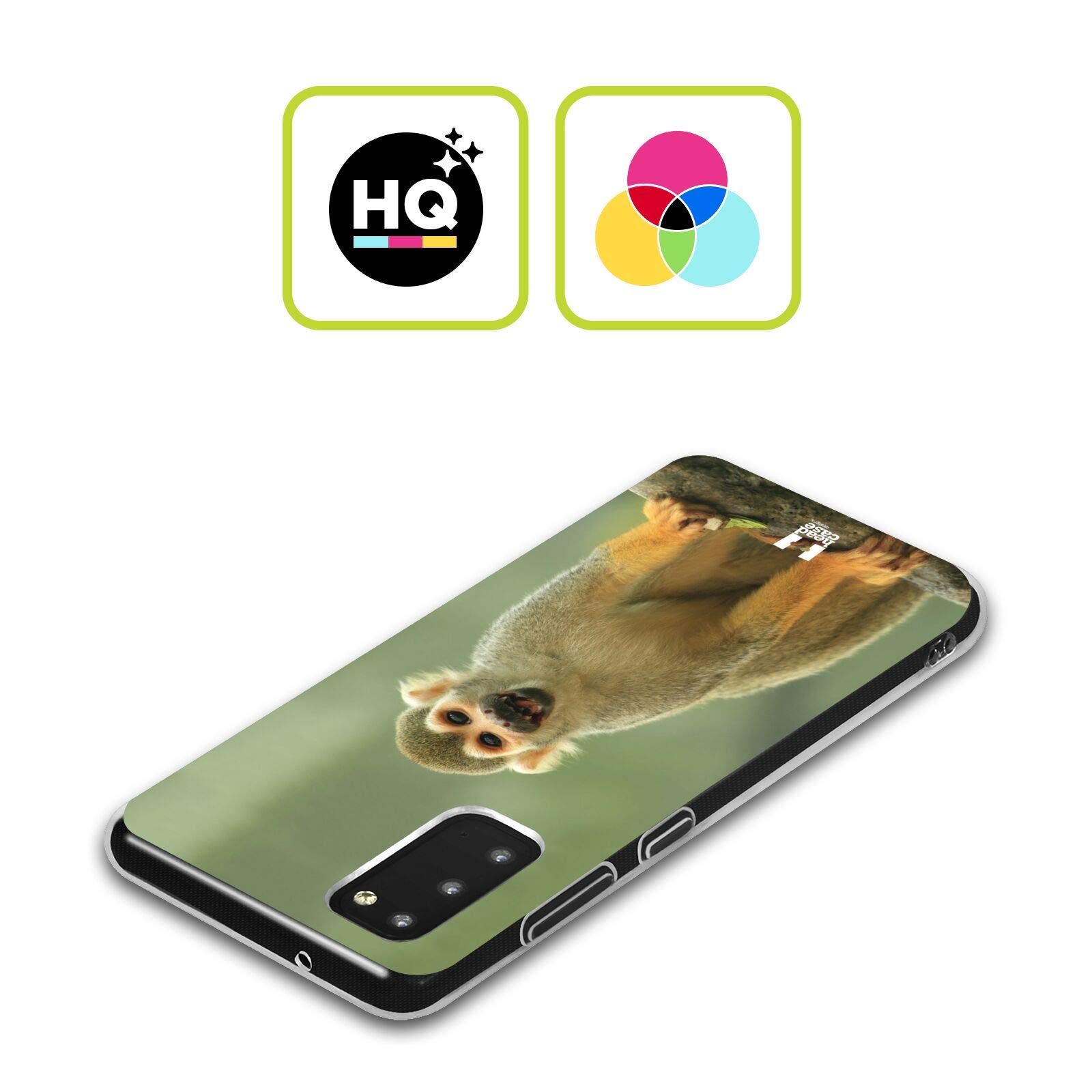 Head Case Designs Common Squirrel Monkey Soft Gel Phone Case with Matching Wallpaper - Compatible with Samsung Galaxy S21+ 5G - Cute Animal Themed Protective Cover for Everyday Use & Gift Giving