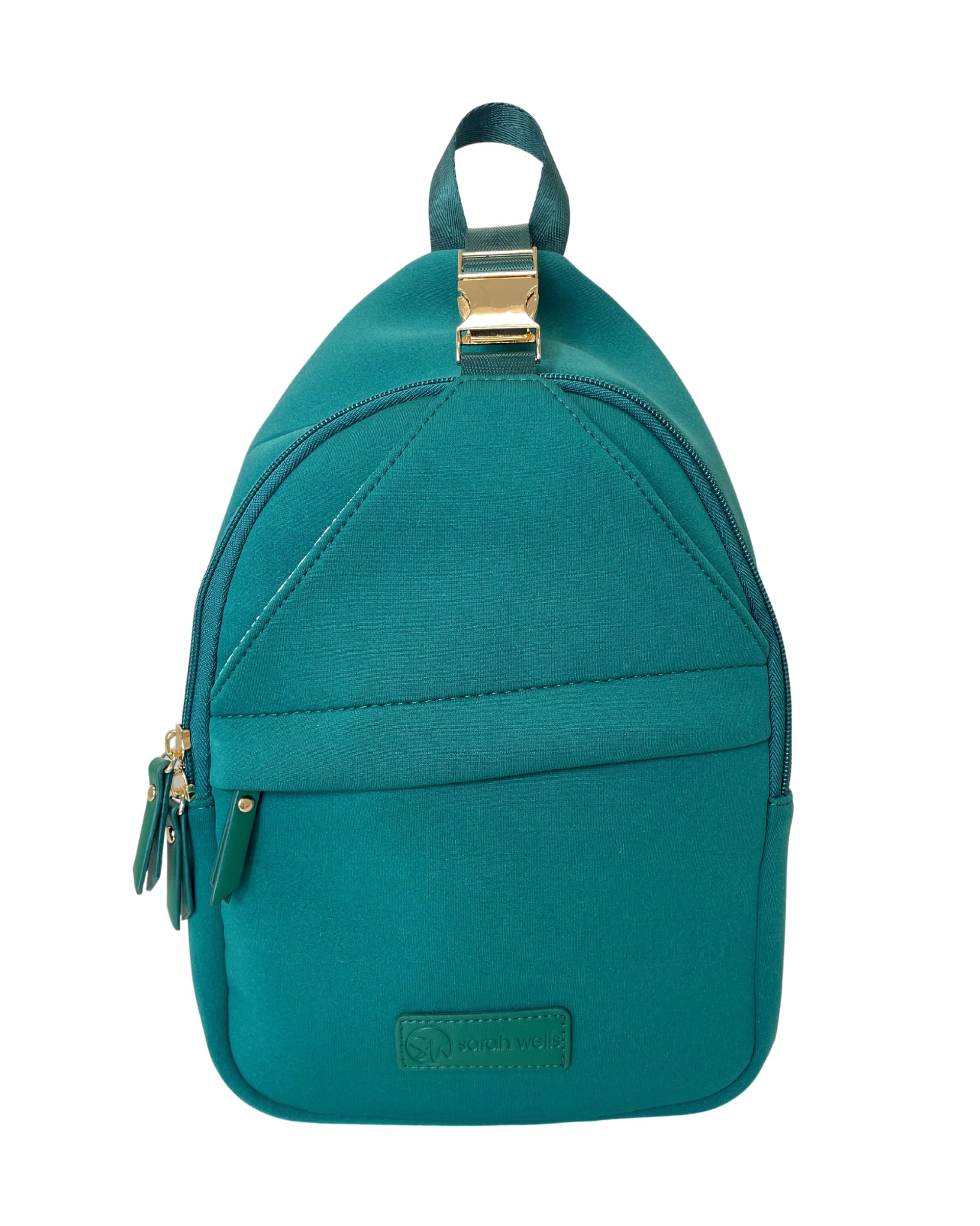 Sarah Wells Allie Sling Bag - Neoprene Breast Pump Bag - Machine Washable & Insulated - Hands-Free Pumping for Nursing Moms - Perfect for Work, Travel & On-the-Go (Forest Green)