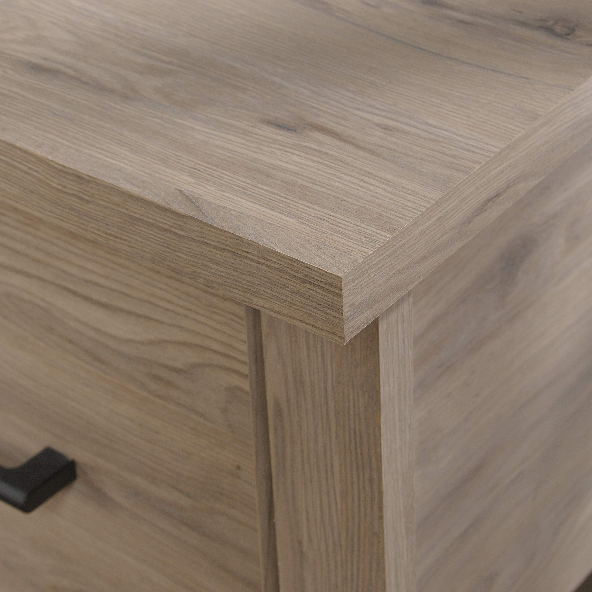 Sauder Summit Station Desk - Laurel Oak Finish | Modern Home Office Desk for Work & Study | Durable Writing Desk with Storage