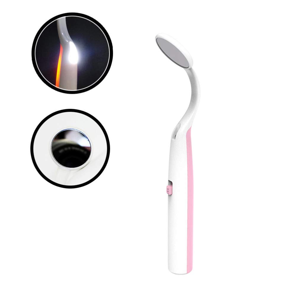 LED Dental Mirror with Light - Dentist Oral Care Tool for Teeth Inspection & Cleaning