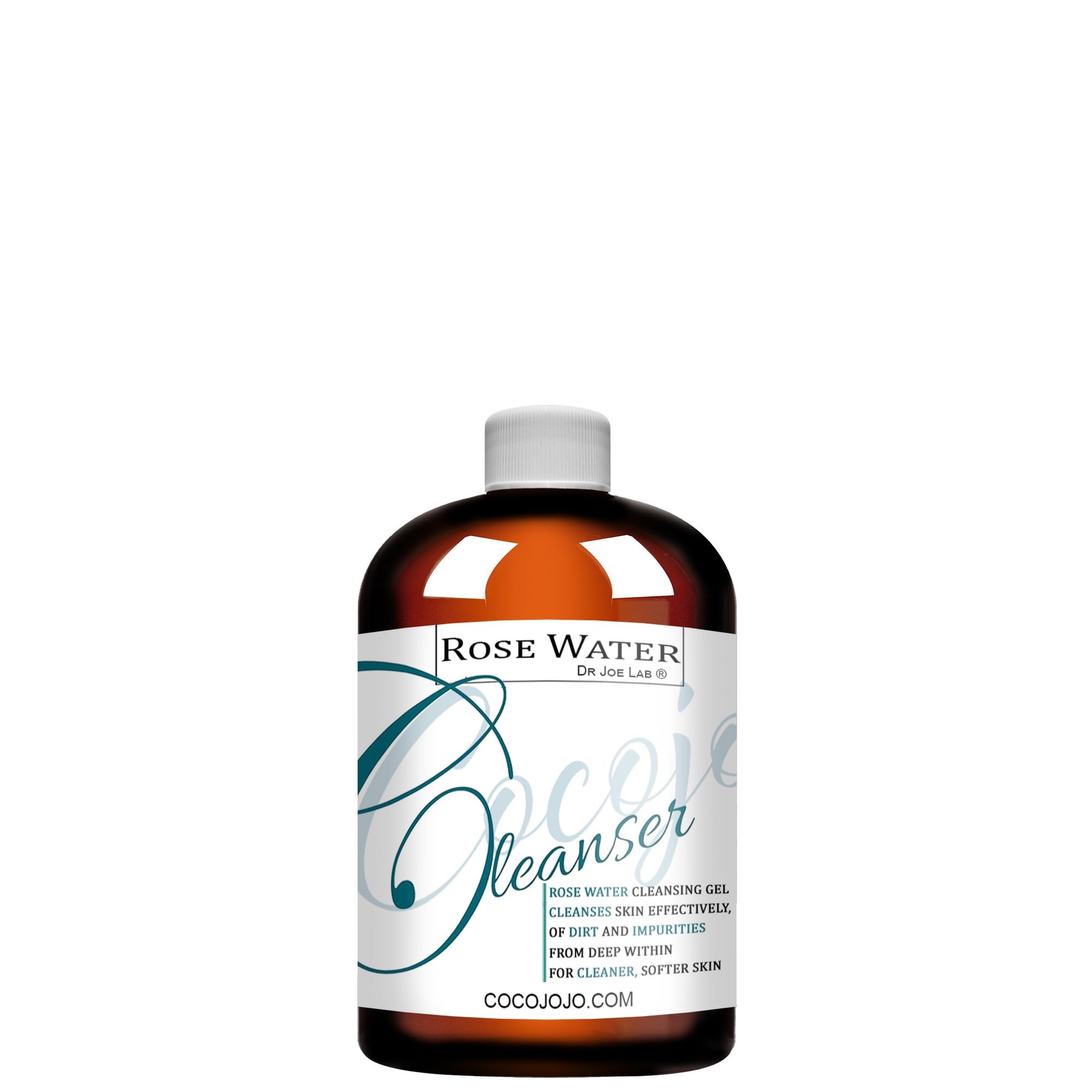 **Cocojojo Rose Water Cleansing Gel - Hydrating & Soothing Facial Cleanser for All Skin Types | Refreshing Face Wash with Rose Water | 8 oz | Perfect for Daily Skincare & Makeup Removal**