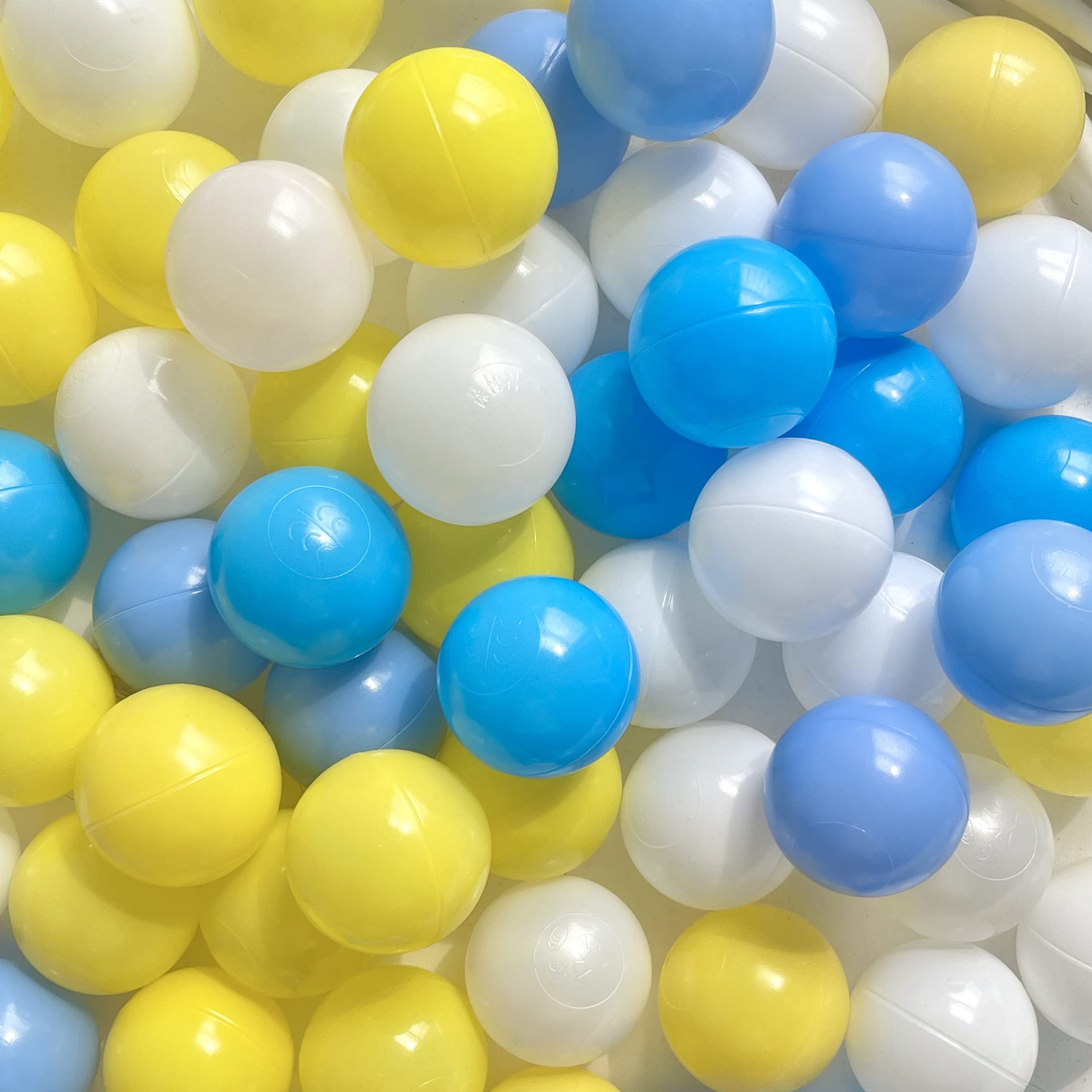 Soft Plastic Play Pit Balls - 200/500/1000/2000 Count BPA-Free Ball Pit Balls for Kids, Toddlers & Pets (2.2 Inch) - Perfect for Indoor Playhouses, Birthday Parties & Dog Play Areas