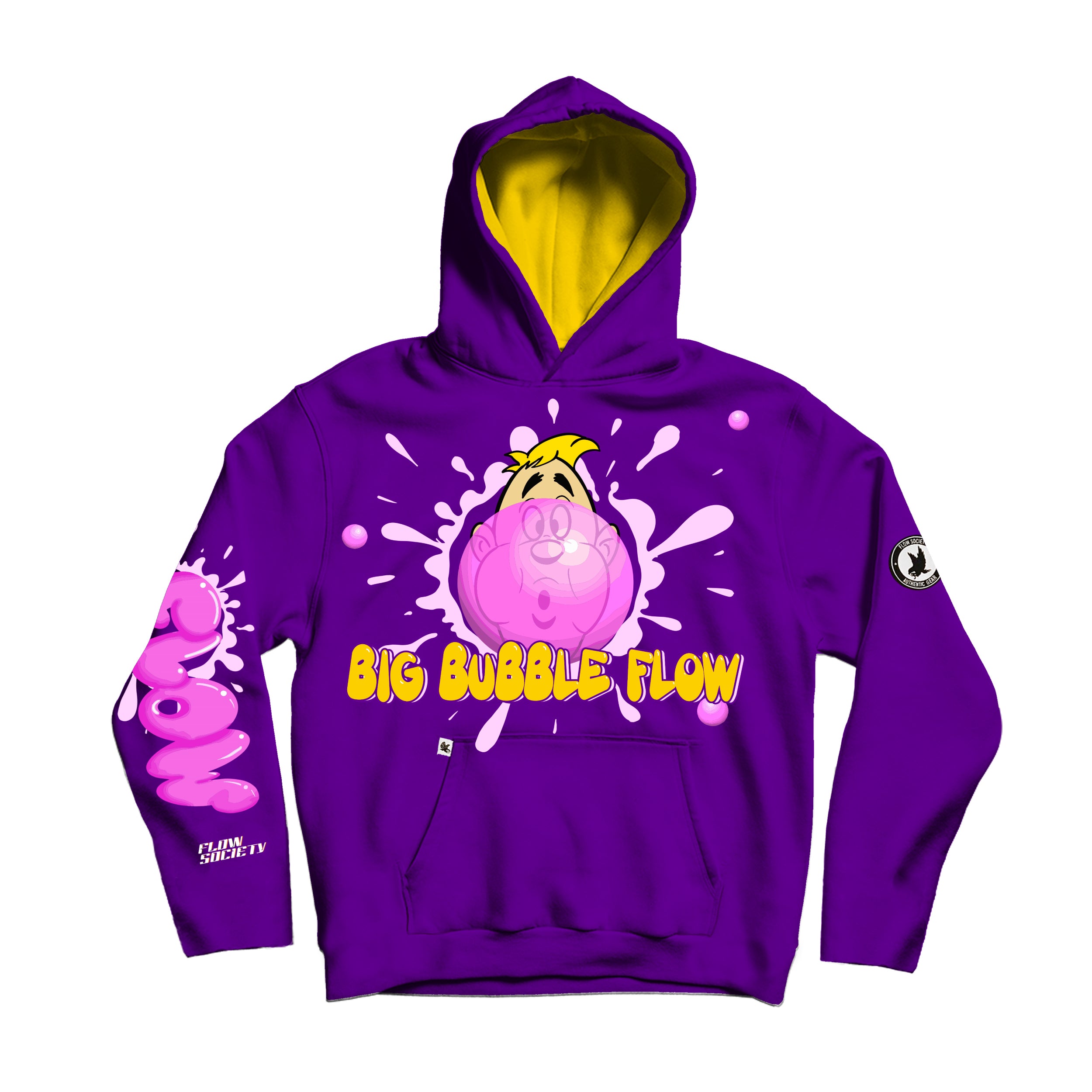 Youth & Adult Big Bubble Gum Flow Hoodie - Trendy Oversized Sweatshirt for Men & Women - Perfect for Casual Wear, Street Style & Loungewear