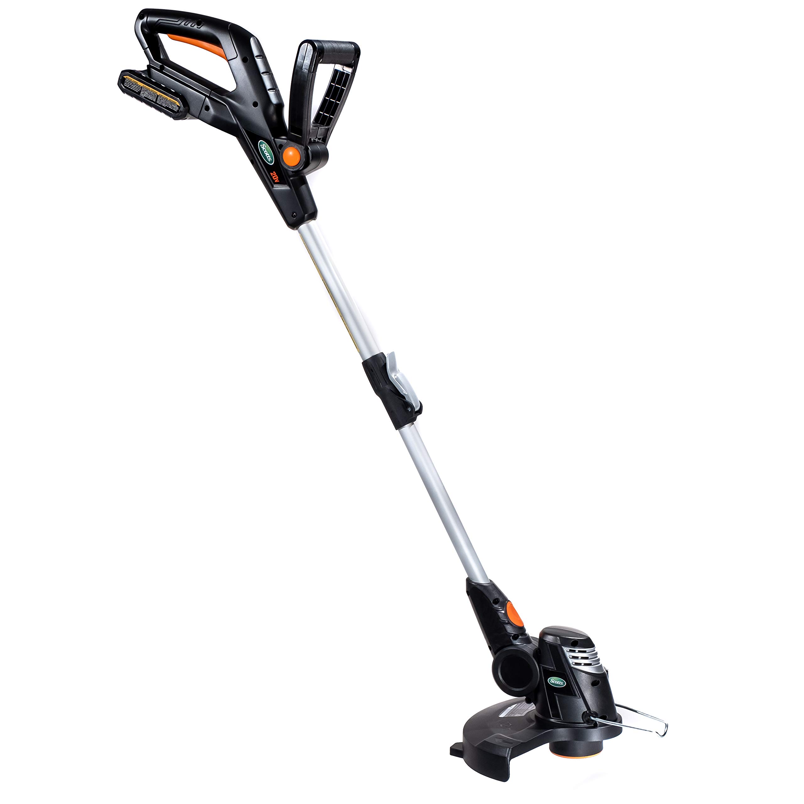 Scotts LST02012S 20V 12-Inch Cordless String Trimmer with 2.0Ah Battery & Fast Charger - Lightweight Weed Wacker for Lawn Edging, Yard Maintenance & Landscaping