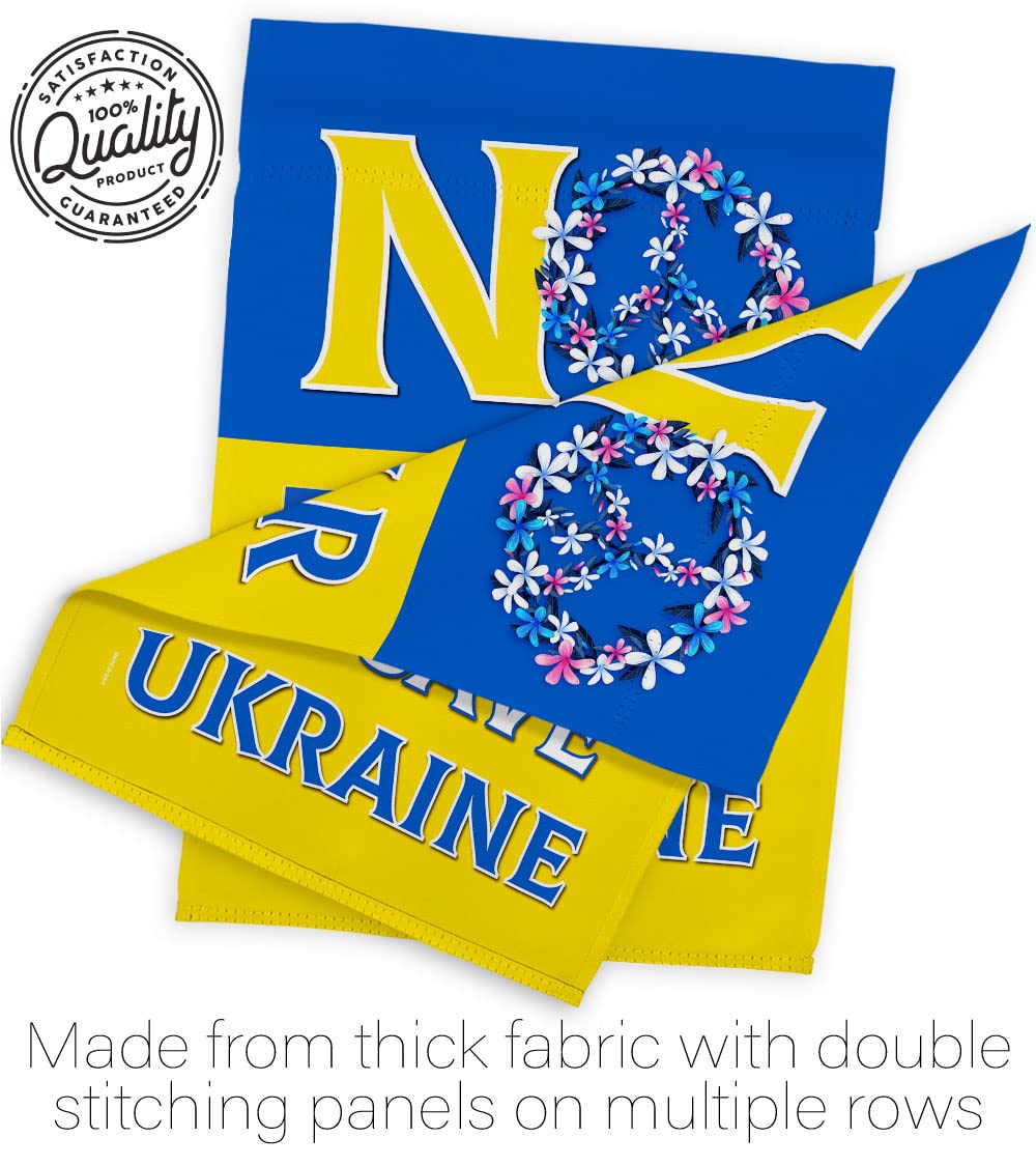 Breeze Decor Ukraine Support Garden Flag - Double-Sided Yard Banner for Home & Outdoor Decor