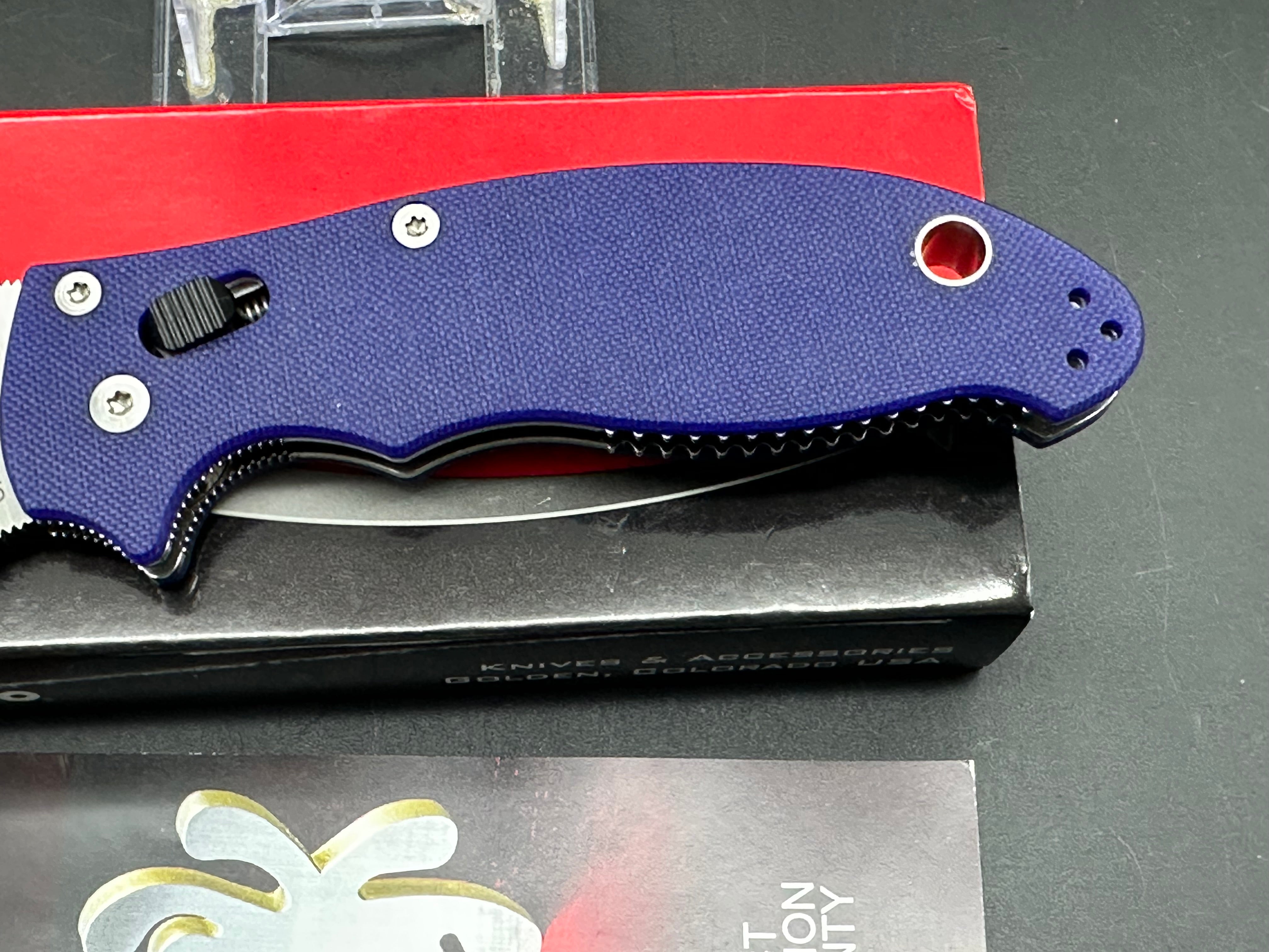 Spyderco Manix 2 Folding Knife - Dark Blue G10 Handle, C101GPDBL2, S110V Steel Blade - Perfect for EDC, Outdoor Adventures & Tactical Use