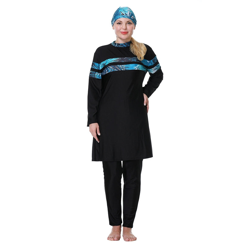 **3XL-8XL Plus Size Halal Burkinis Swimwear for Women - Modest Full Coverage Islamic Swimsuits - Perfect for Beach, Pool & Water Activities**