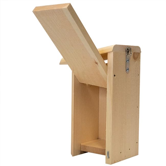 Premium Wooden Wren Bird House - Natural Cedar Birdhouse for Outdoor Garden, Backyard & Patio - Perfect for Attracting Wild Birds & Enhancing Your Garden Decor