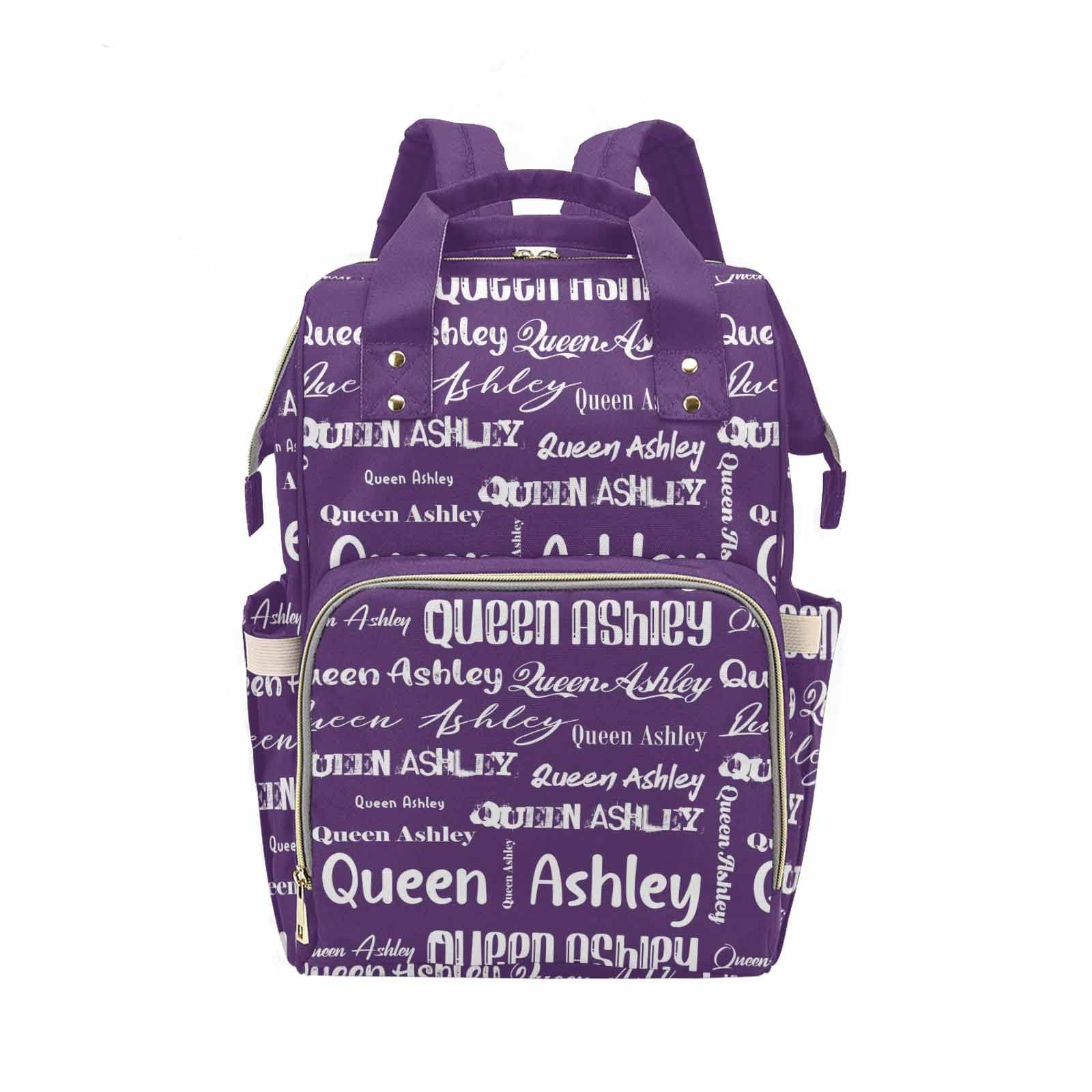 Personalized Mommy Nursing Bag with Purple Background - Custom Name Diaper Bag for Baby Girl & Boy | Perfect for Hospital Visits, Daycare & Travel