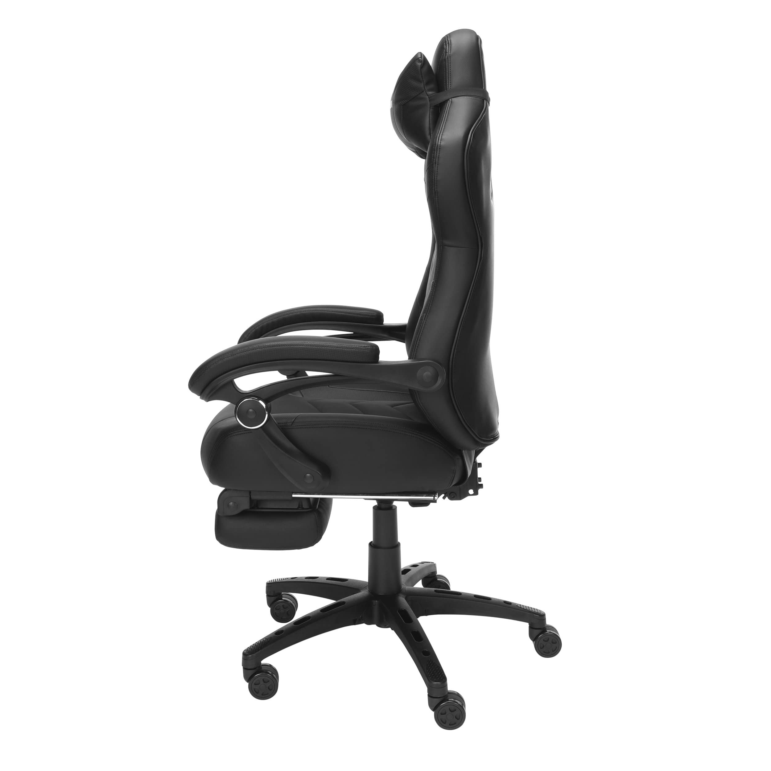 RESPAWN 110 Pro Ergonomic Gaming Chair with Adjustable Footrest & Headrest - Reclining Computer Desk Chair for Adults - Black - Perfect for PC Gaming, Office Work & Home Entertainment