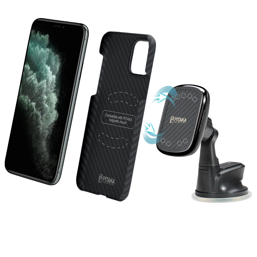 MagEZ Mount Qi - Wireless Charging Car Mount for iPhone & Android - Perfect for Hands-Free Driving & Commuting