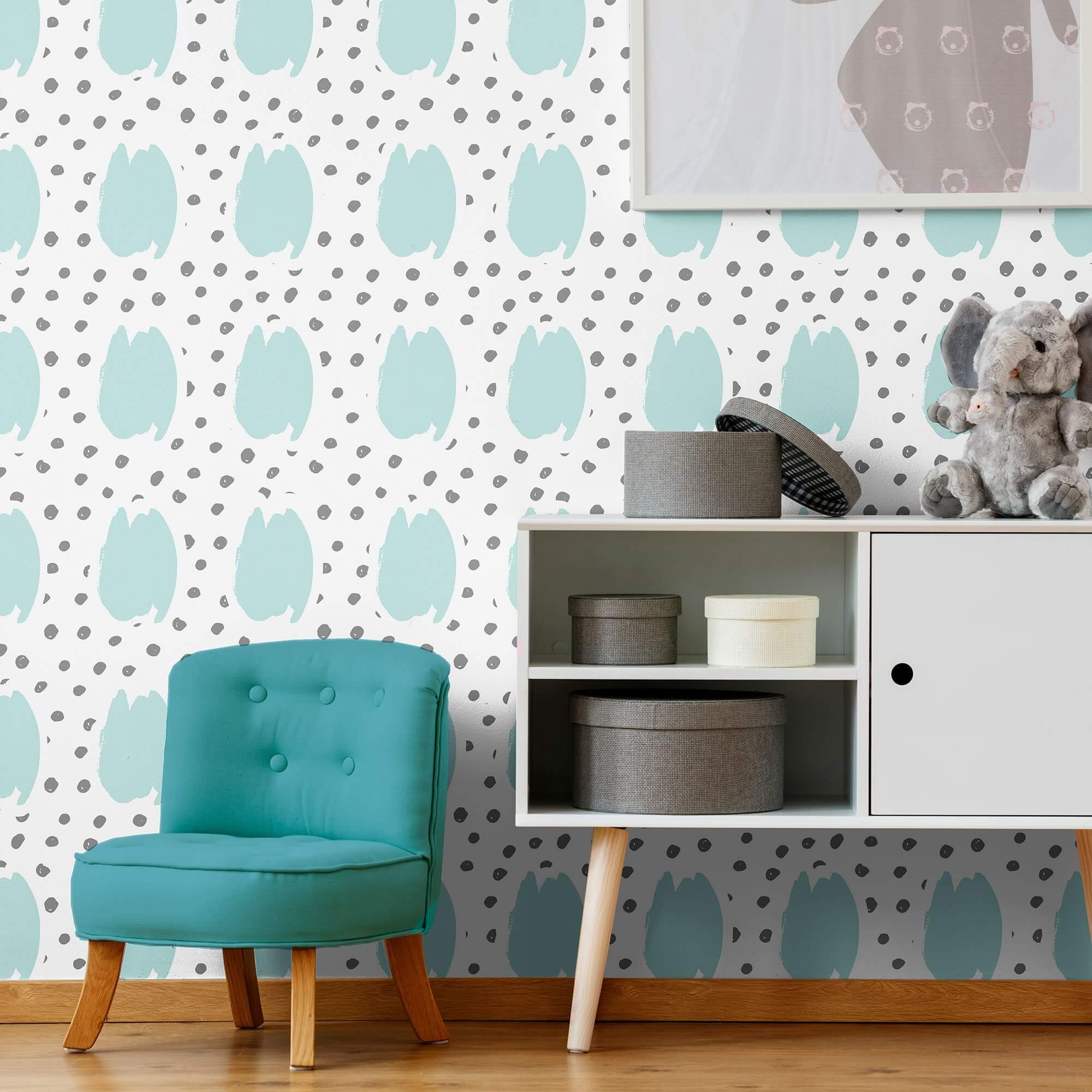 Peel and Stick Removable Wallpaper - Mint Green Textured Design for Teens Room Decor | Perfect for Bedroom, Dorm, Nursery & DIY Home Improvement