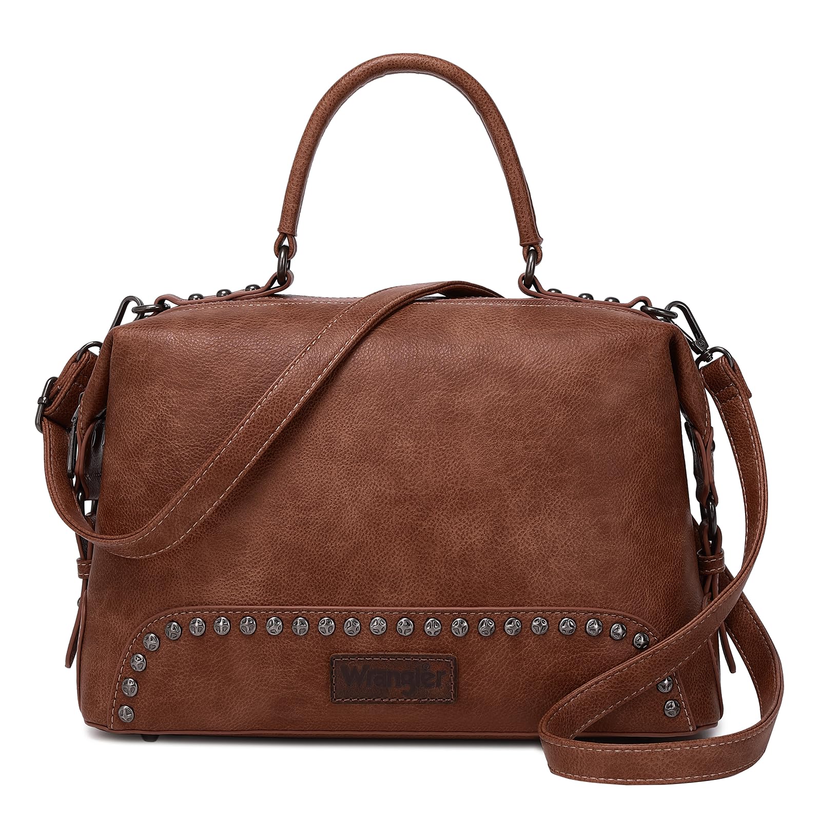 Wrangler Women's Doctor Bag - Top Handle Hobo Shoulder Barrel Satchel Purse | Stylish & Durable Handbag for Work, Travel & Everyday Use