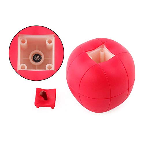 Kiditos Apple Shaped Speed Cube - 3x3 Magic Puzzle Twisting Educational Toy for Kids - Perfect for Brain Training, STEM Learning & Classroom Activities