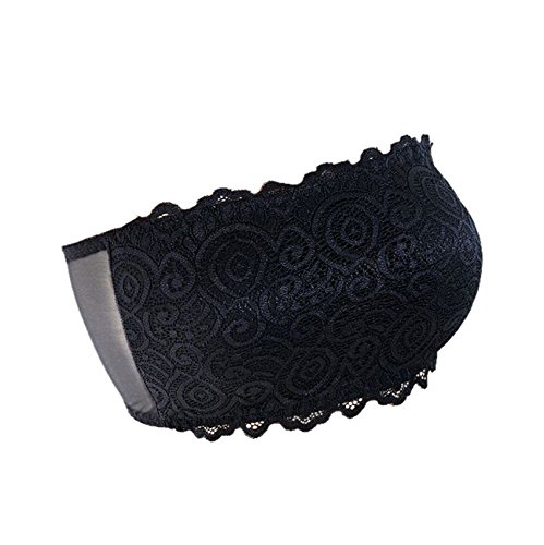 Lace Tube Tops for Women - Strapless Wireless Bras, Seamless Padded Camisoles for Juniors | Perfect for Summer Outfits, Layering & Casual Wear