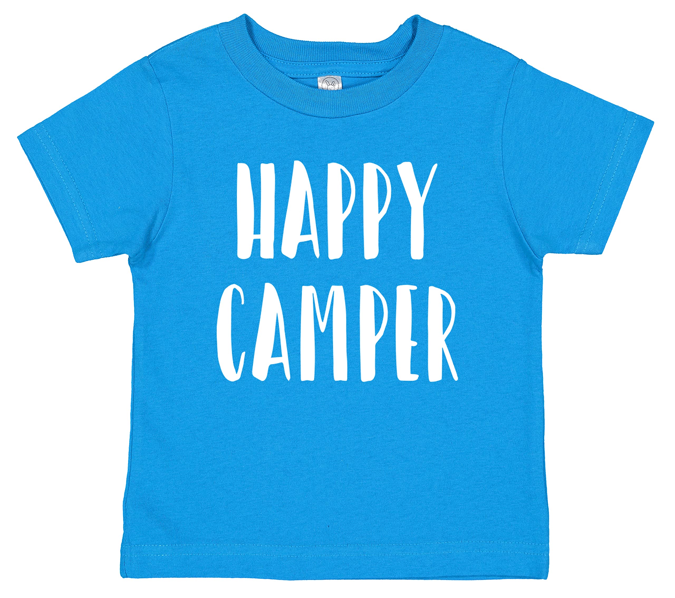 7 ate 9 Apparel Kids Happy Camper Camping T-Shirt - Comfortable Outdoor Tee for Boys & Girls - Perfect for Camping Trips, Hiking Adventures & Family Vacations