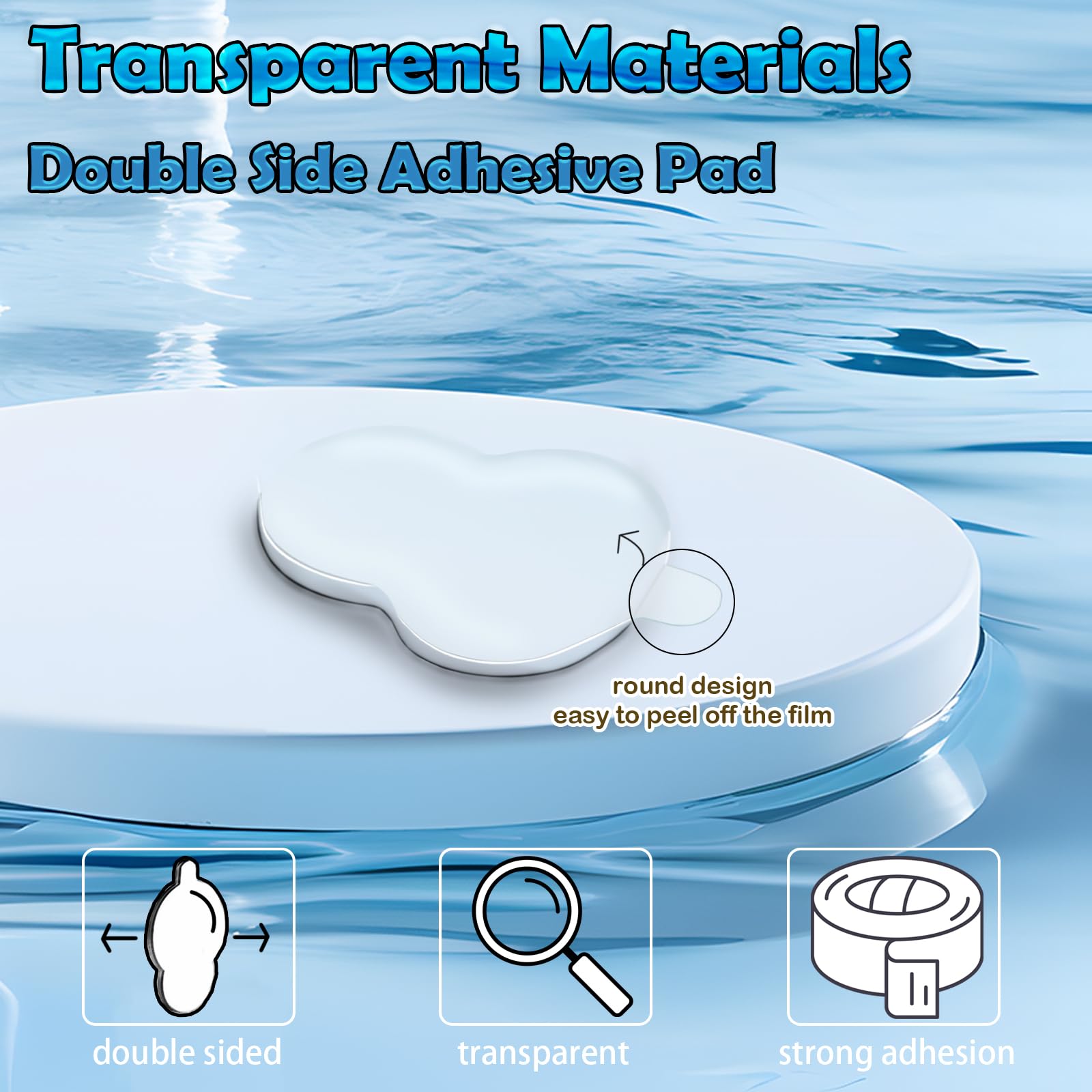 108PCS Double Sided Clear Adhesive Tape for Sonny Angel Hipper - Strong Sticky Putty Pads, Perfect Fit Replacement for Sonny Angels Figures | Ideal for Displaying, Organizing & Securing Collectible Dolls