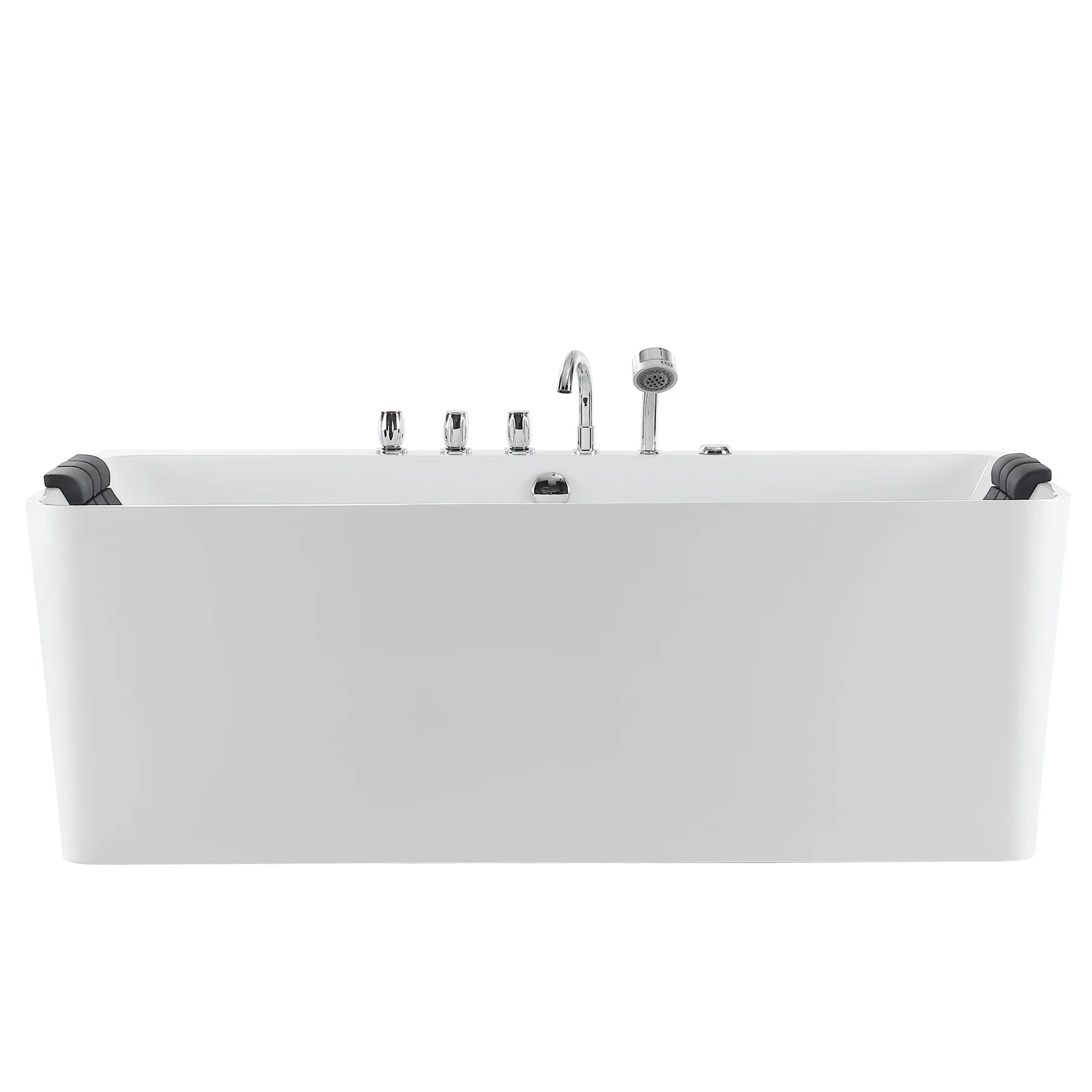 Empava 67 Inch Freestanding Hydromassage Jetted Bathtub with Air Jets - 67AIS03 Model - Perfect for Luxury Spa Experience at Home