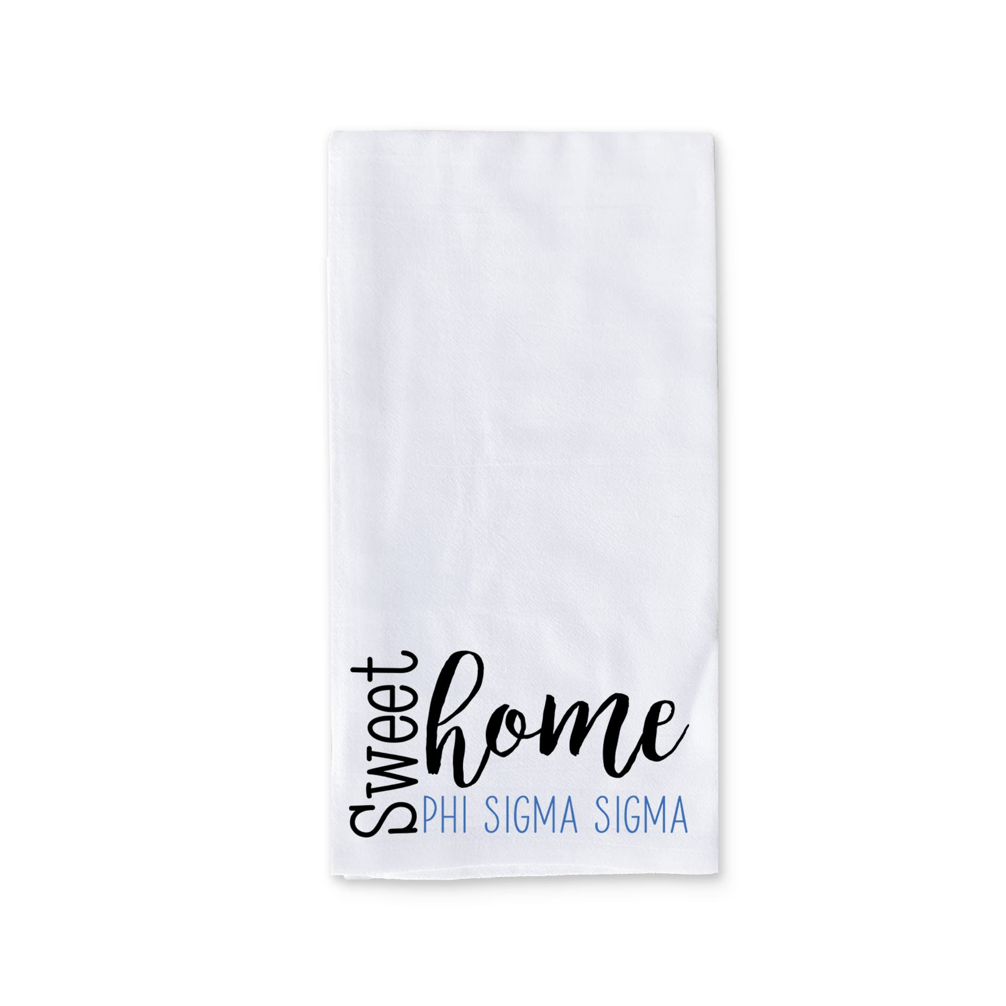Sweet Home Phi Sigma Sigma Kitchen Towel - Sorority Dish Towels & Tea Towels for Kitchen Decor - Perfect for Sorority Gifts, Dorm Room Essentials, and Greek Life Kitchen Accessories