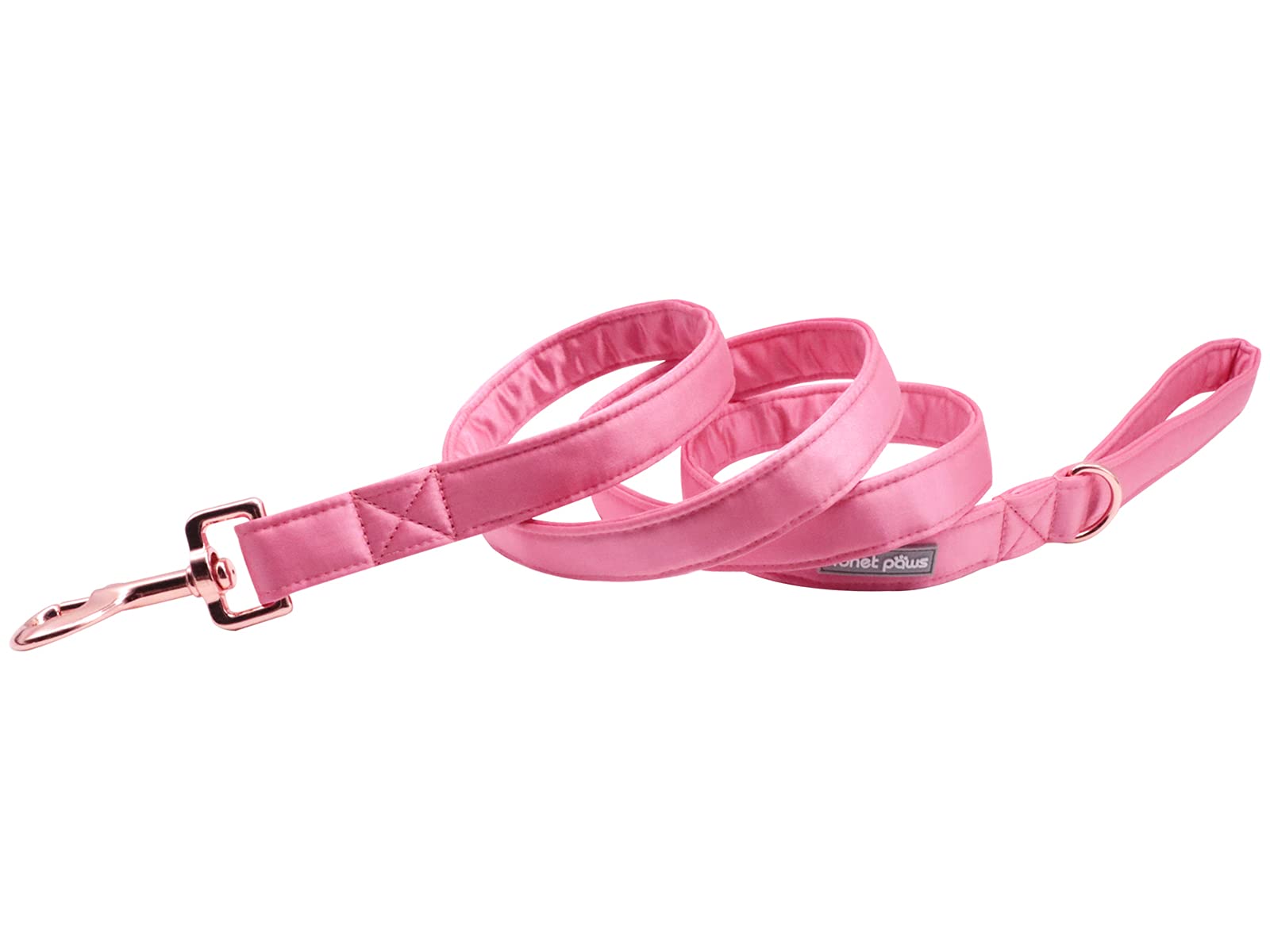 Lionet Paws Dog Leash - Soft Silk Peach Leash for Small, Medium & Large Dogs | Adjustable Matching Collar for Puppies & Adult Dogs | Perfect for Walking, Training & Outdoor Adventures