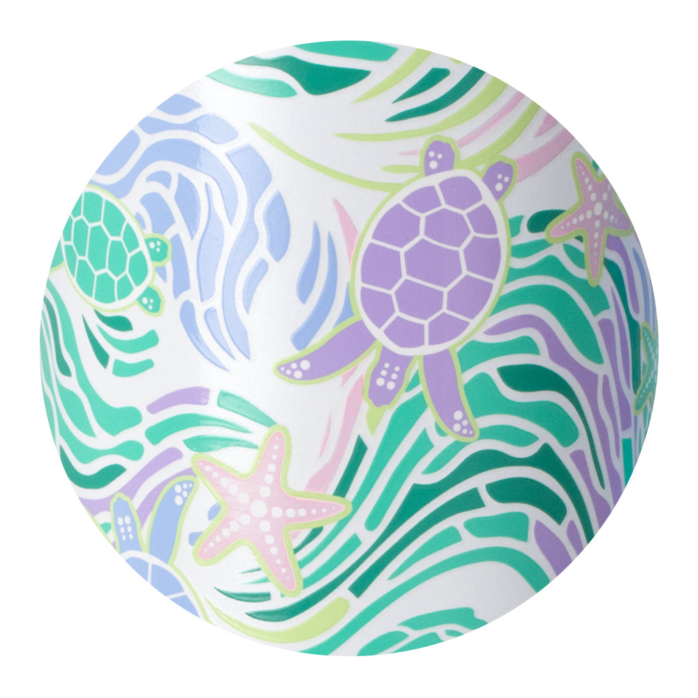 Sea Swirl Skinny Can Cooler 12oz - Insulated Beer & Soda Can Holder for Beach, Pool & Outdoor Parties - Keep Drinks Cold in Style
